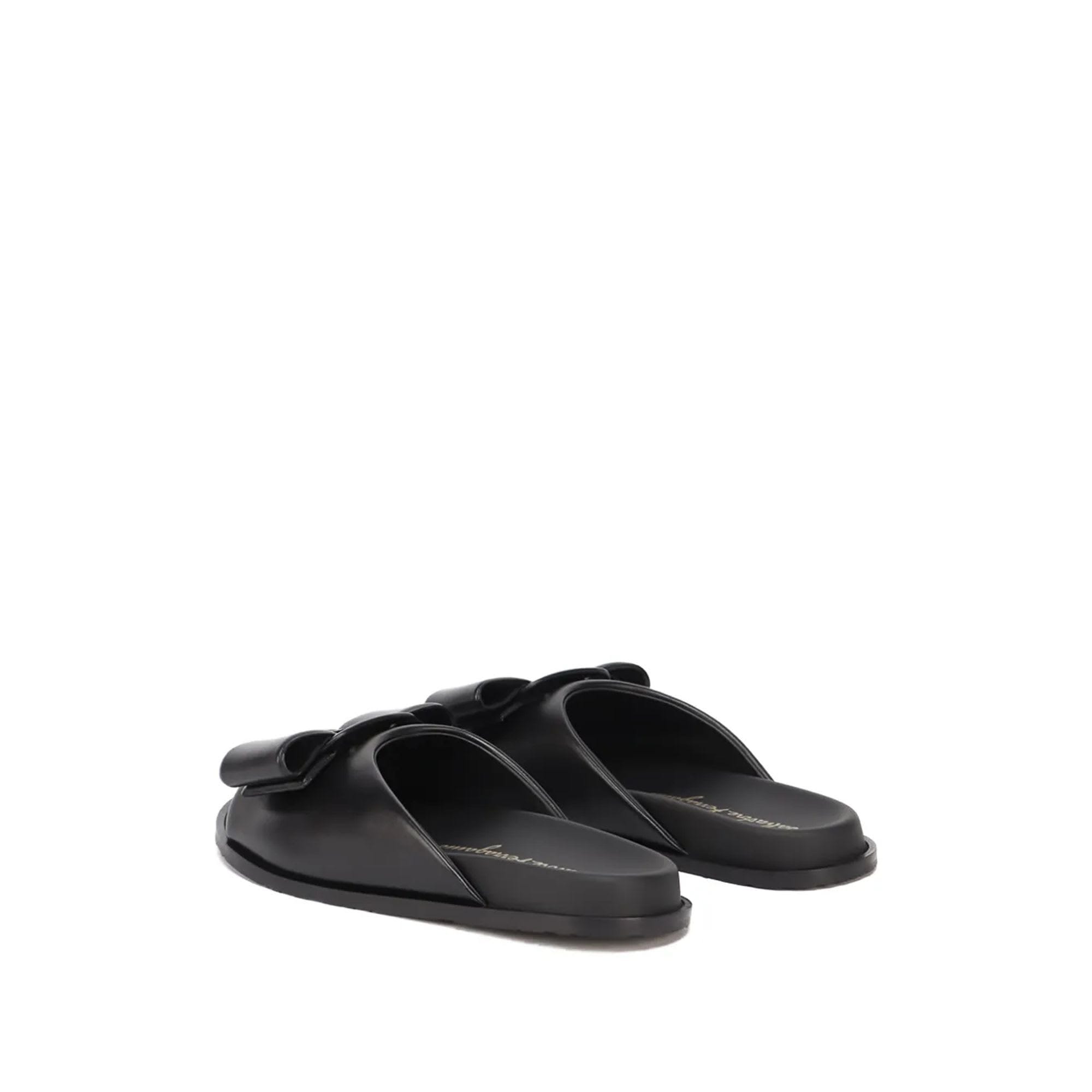 Ferragamo Vara Bow Flat Sandals