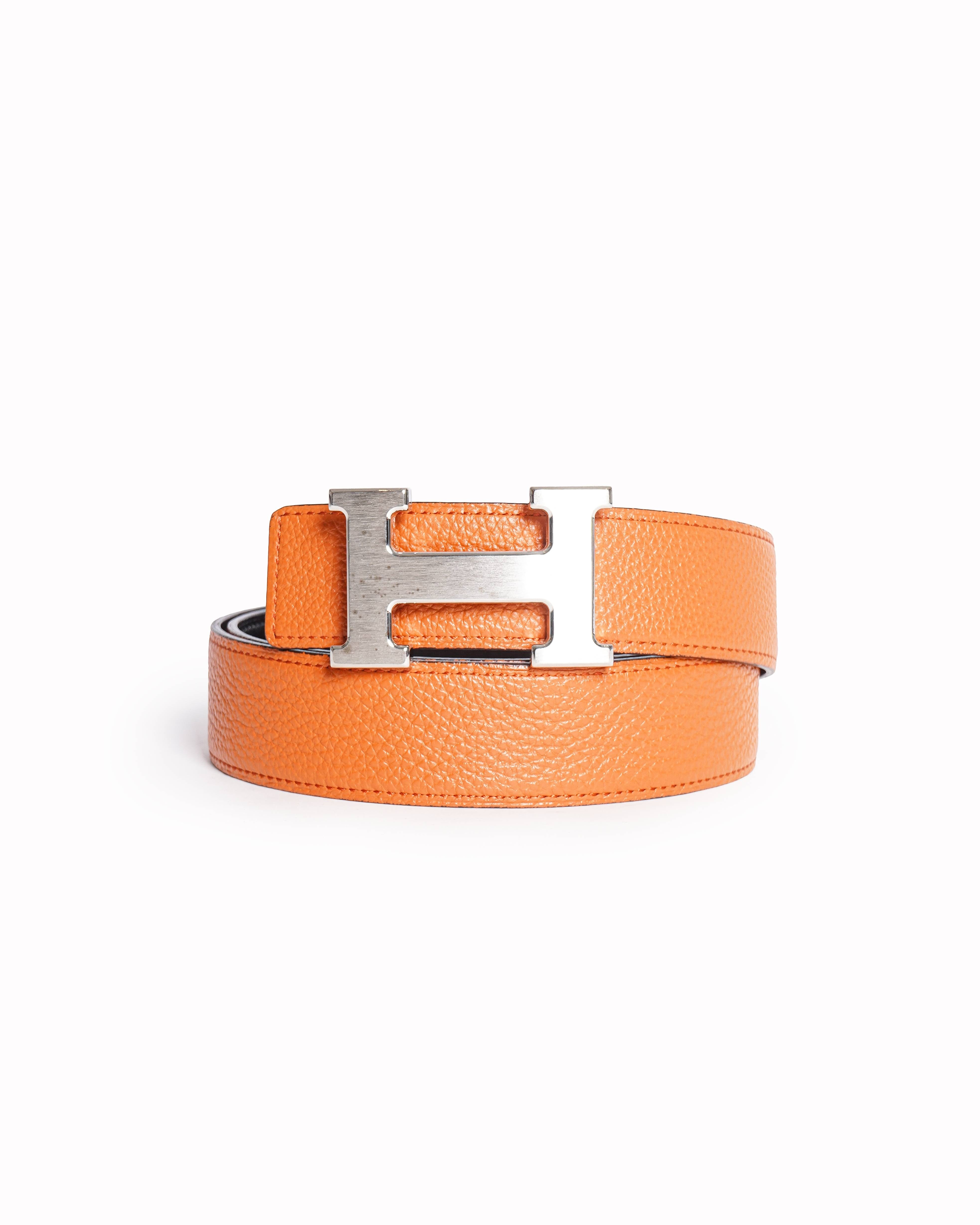 Hermès H belt buckle & Reversible leather strap