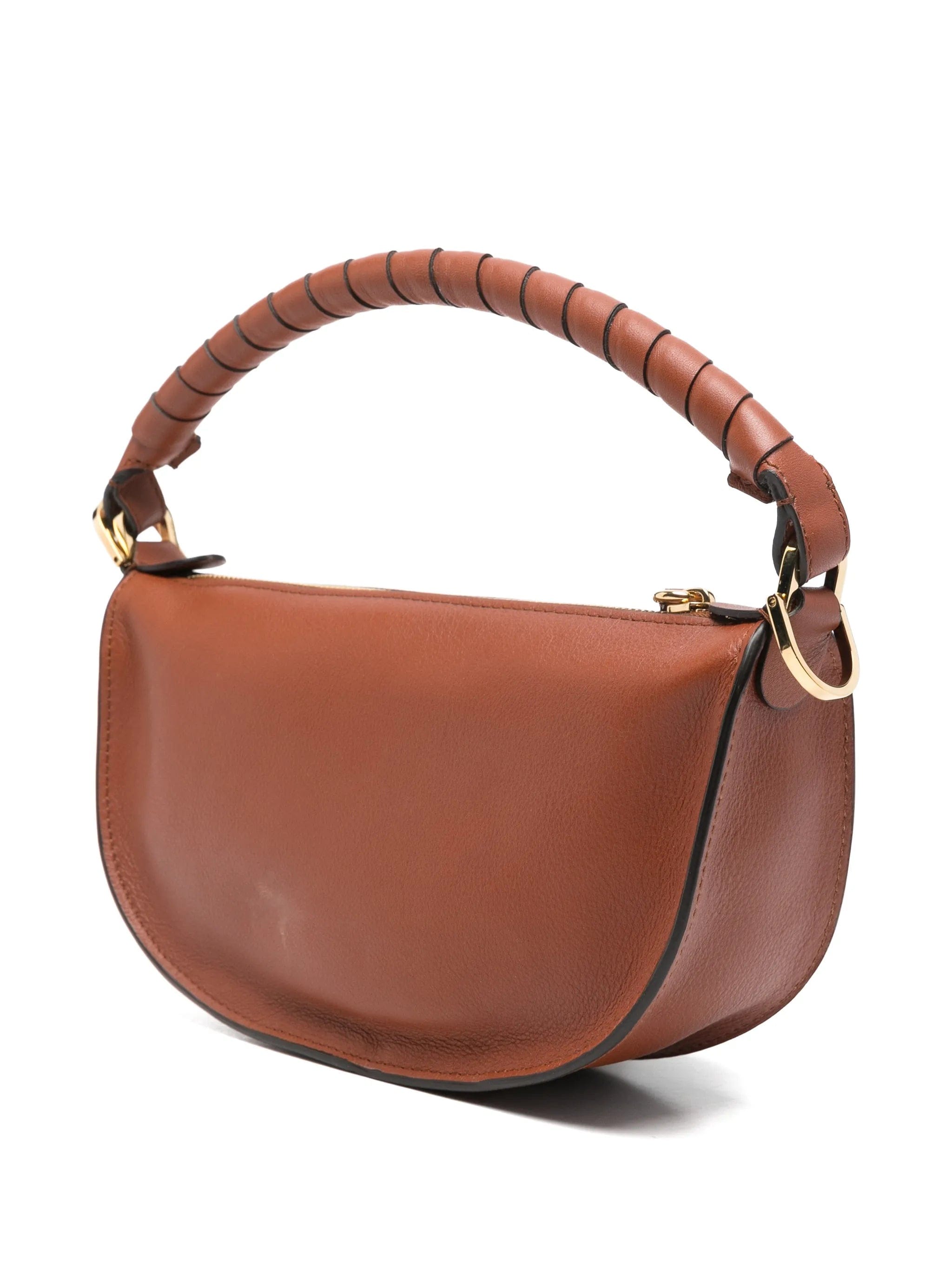 Chloé mini Marcie twisted - handle leather shoulder bag