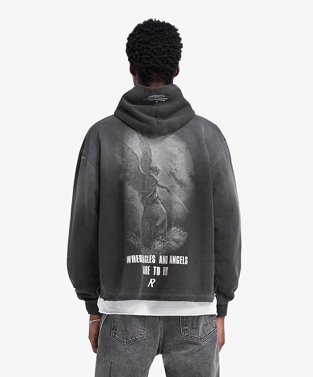Represent | GODSPEED HOODIE { AGED BLACK