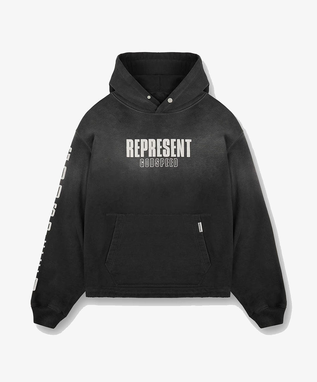 Represent | GODSPEED HOODIE { AGED BLACK