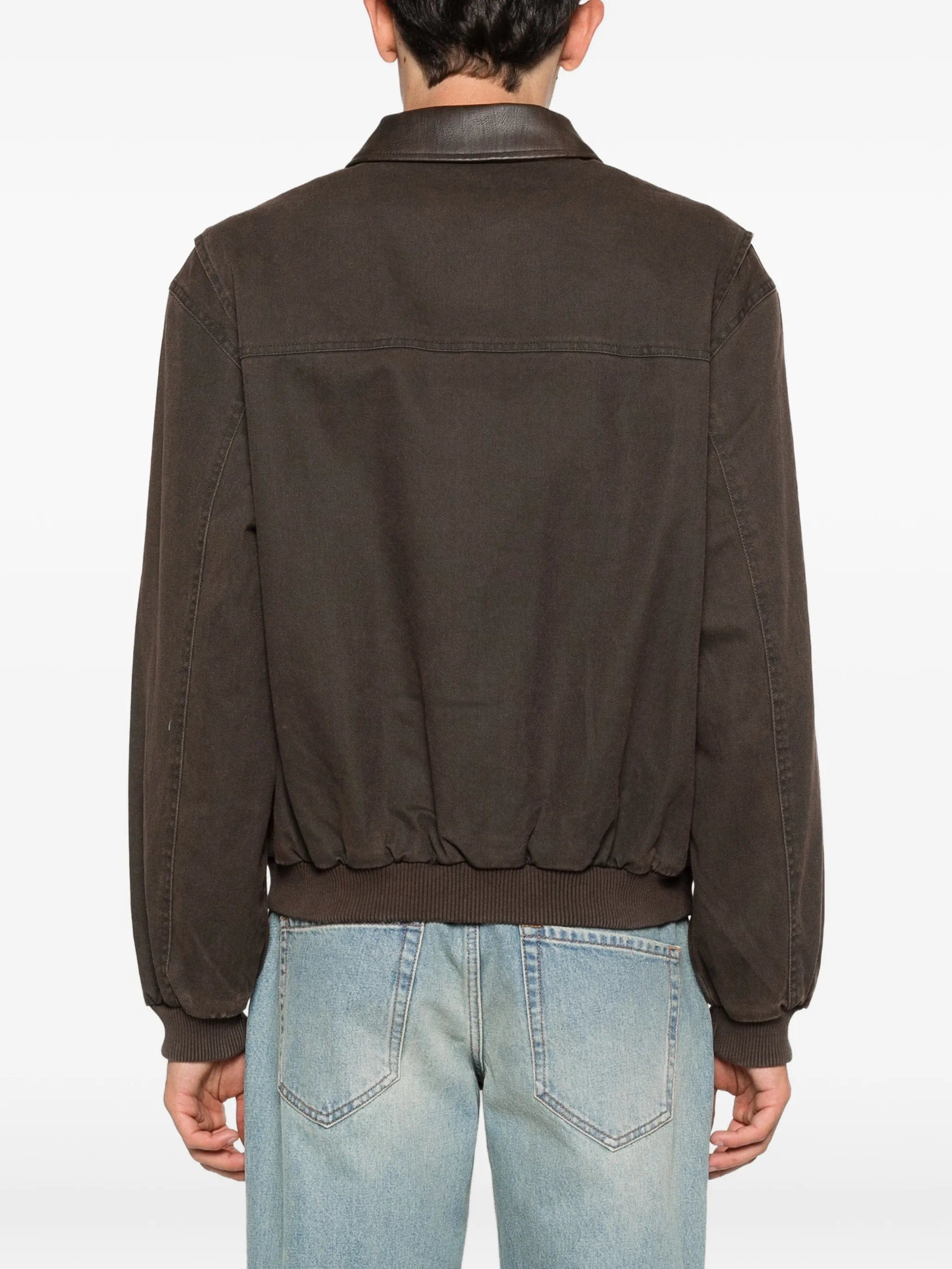 Represent Roscoe logo collared bomber jacket