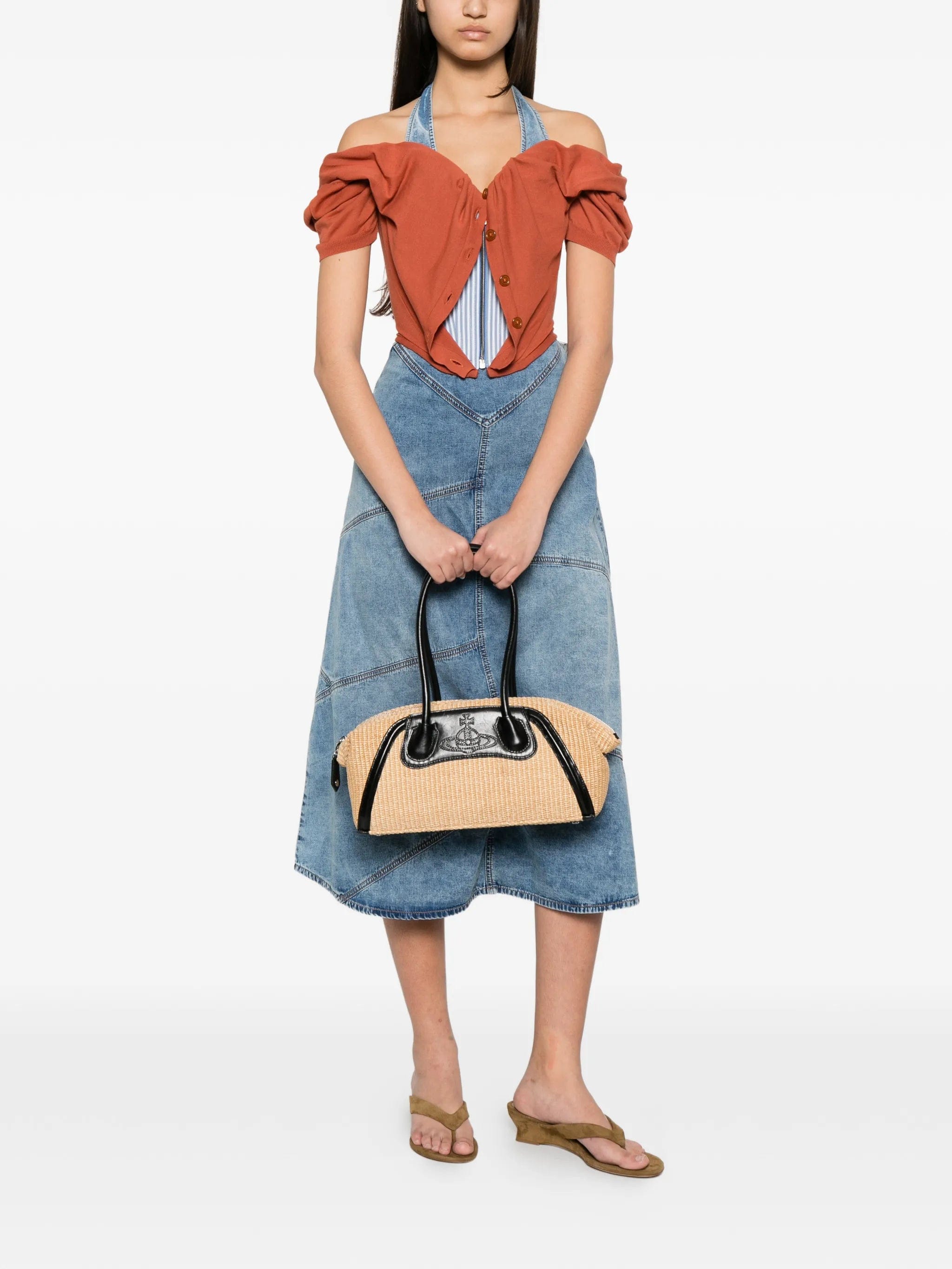 Vivienne Westwood Shirley Orb - plaque shoulder bag
