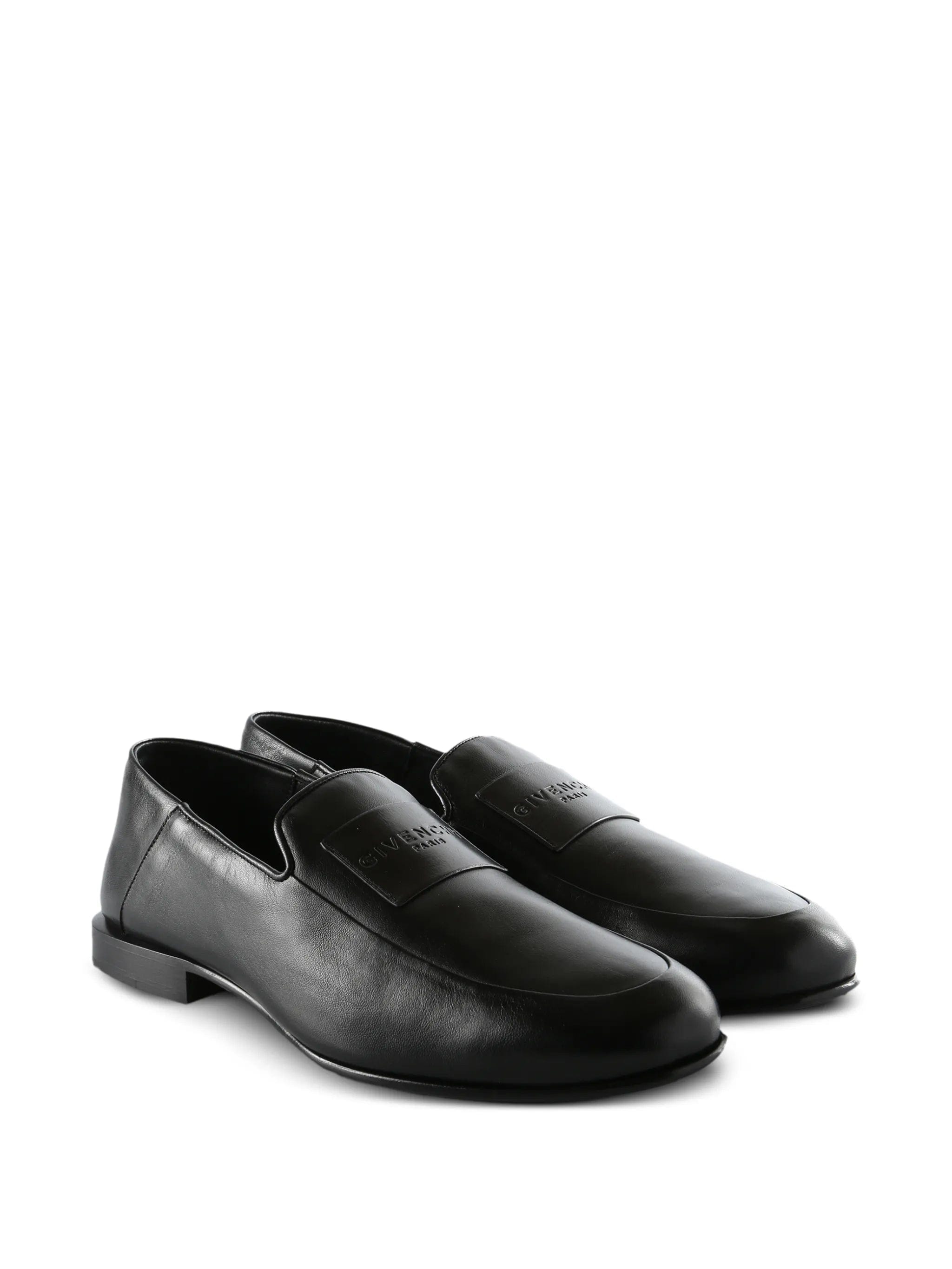 Givenchy logo - appliqué leather loafers