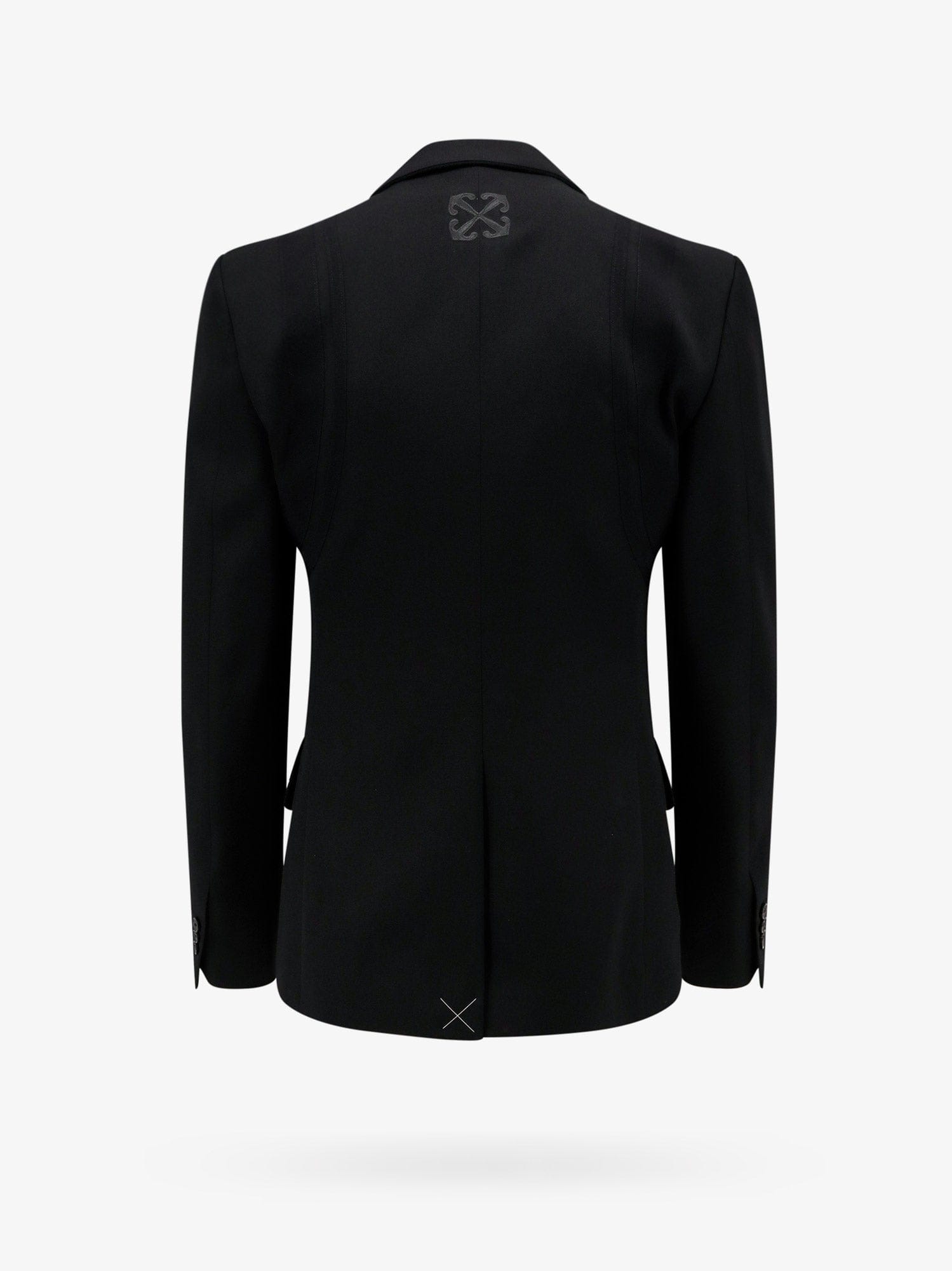 OFF WHITE Virgin wool blazer with off patch