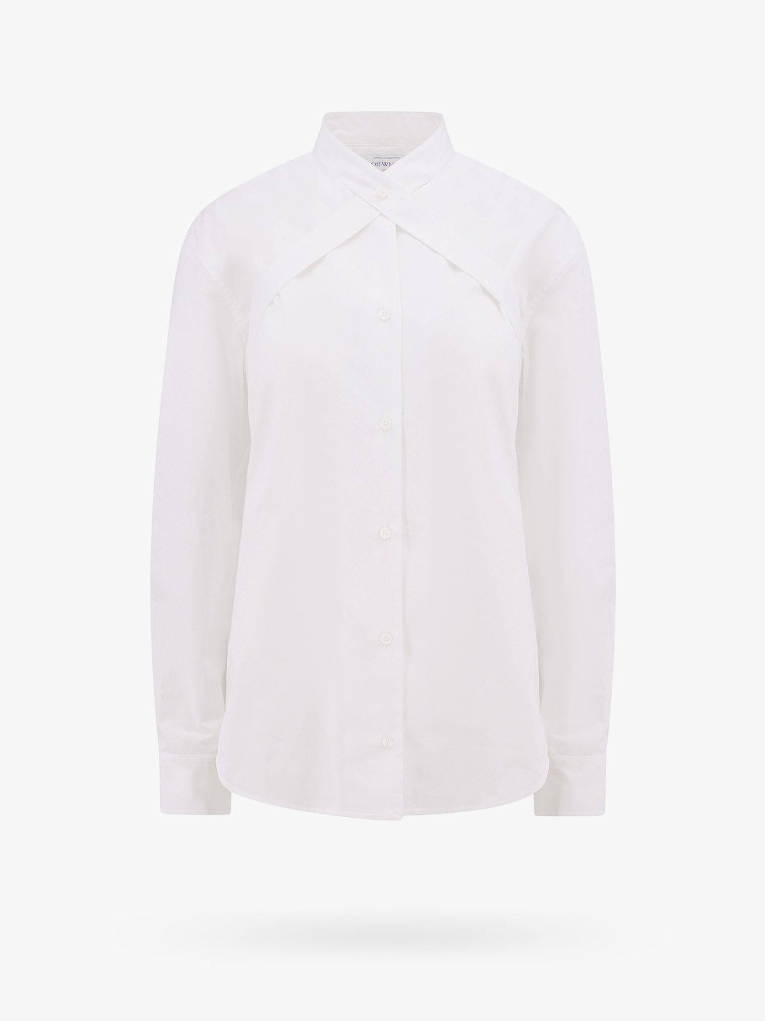 OFF WHITE Cotton shirt with straps and metal buckle