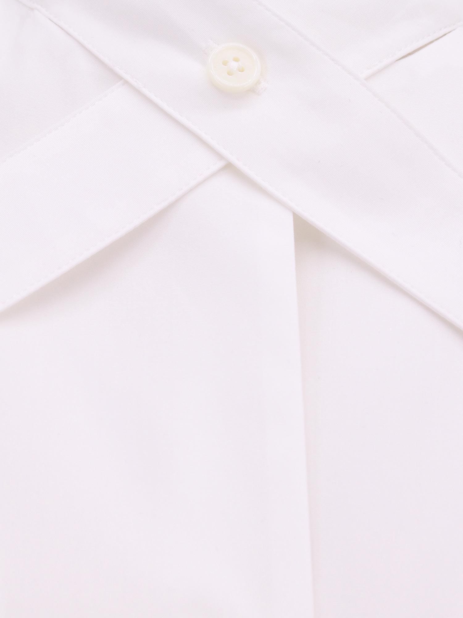 OFF WHITE Cotton shirt with straps and metal buckle