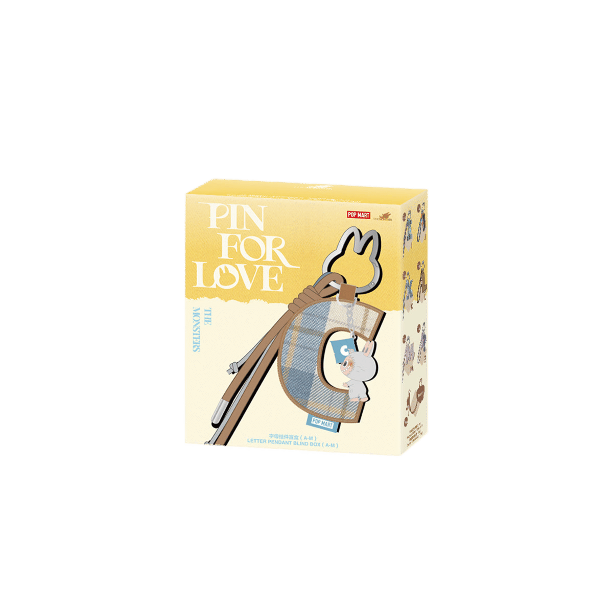 Pop Mart THE MONSTERS Pin for Love Series - Letter Pendant Blind Box (A - M) x 1