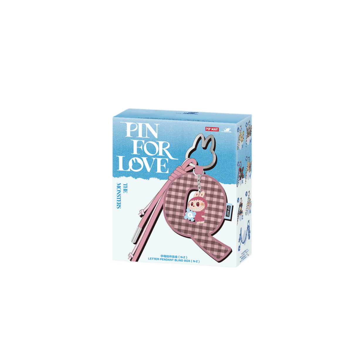 Pop Mart THE MONSTERS Pin for Love Series - Letter Pendant Blind Box (N - Z) x 1