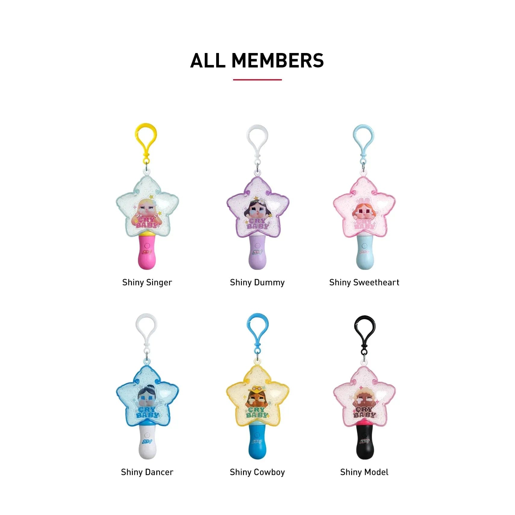 Pop Mart Crybaby Shiny Shiny Series Luminous Pendant Blind Box