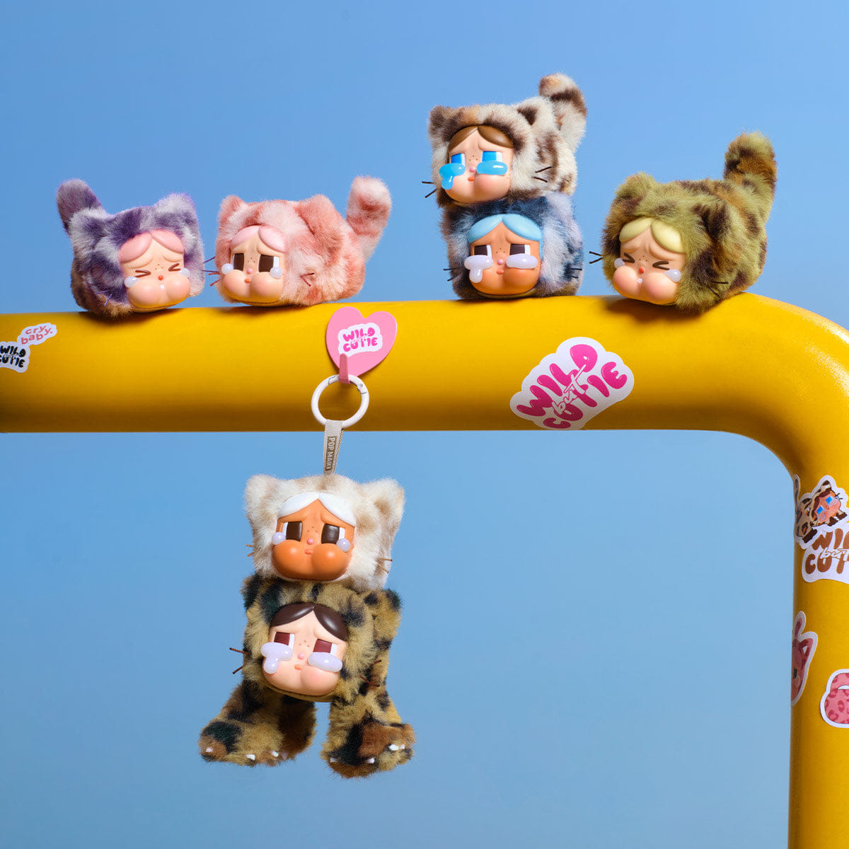 Pop Mart CryBaby Wild But Cutie Series Vinyl Face Plush Pendant Single Blind Box