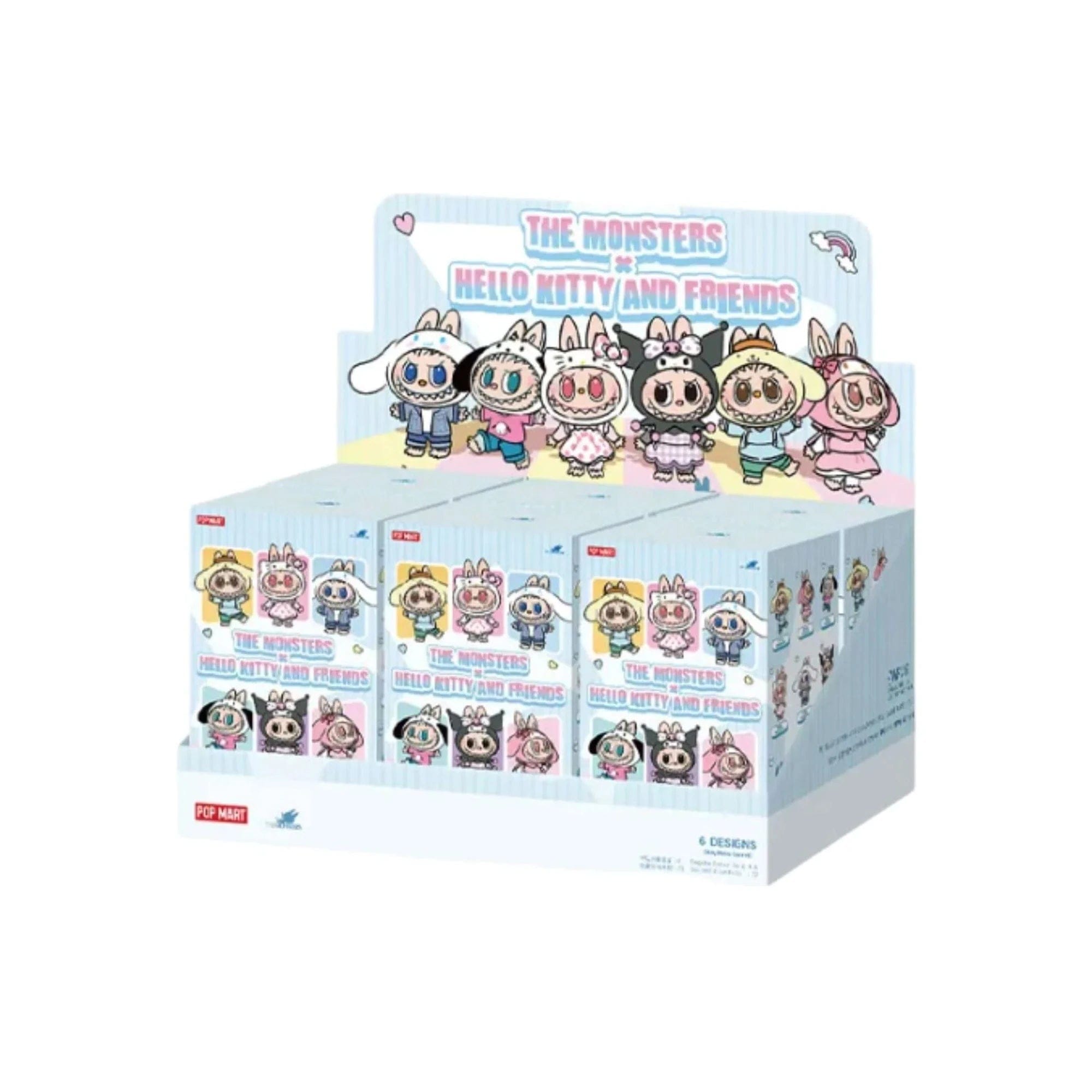 POP MART THE MONSTERS × Hello Kitty and Friends Series Vinyl Plush Pendant (6 Blind Boxes)