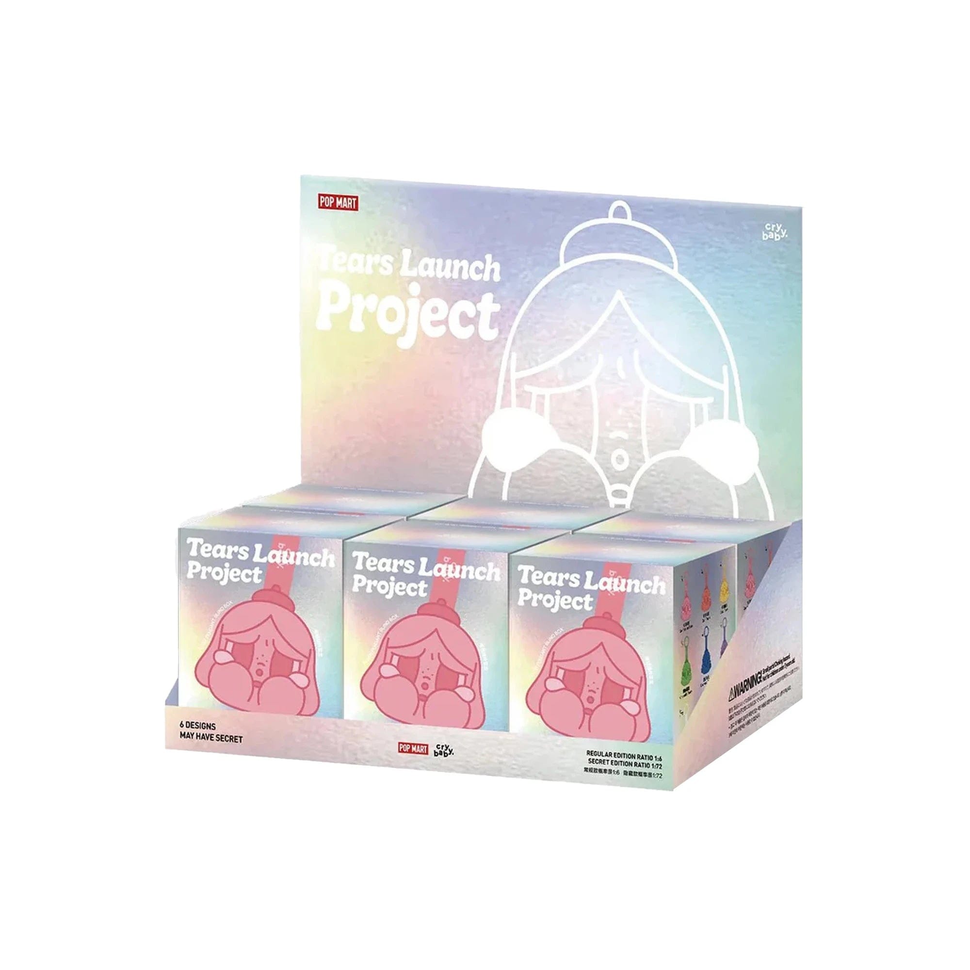 POP MART CRYBABY Tears Launch Project Series Plush Pendant Blind Box (6 Blind Boxes) (2026)