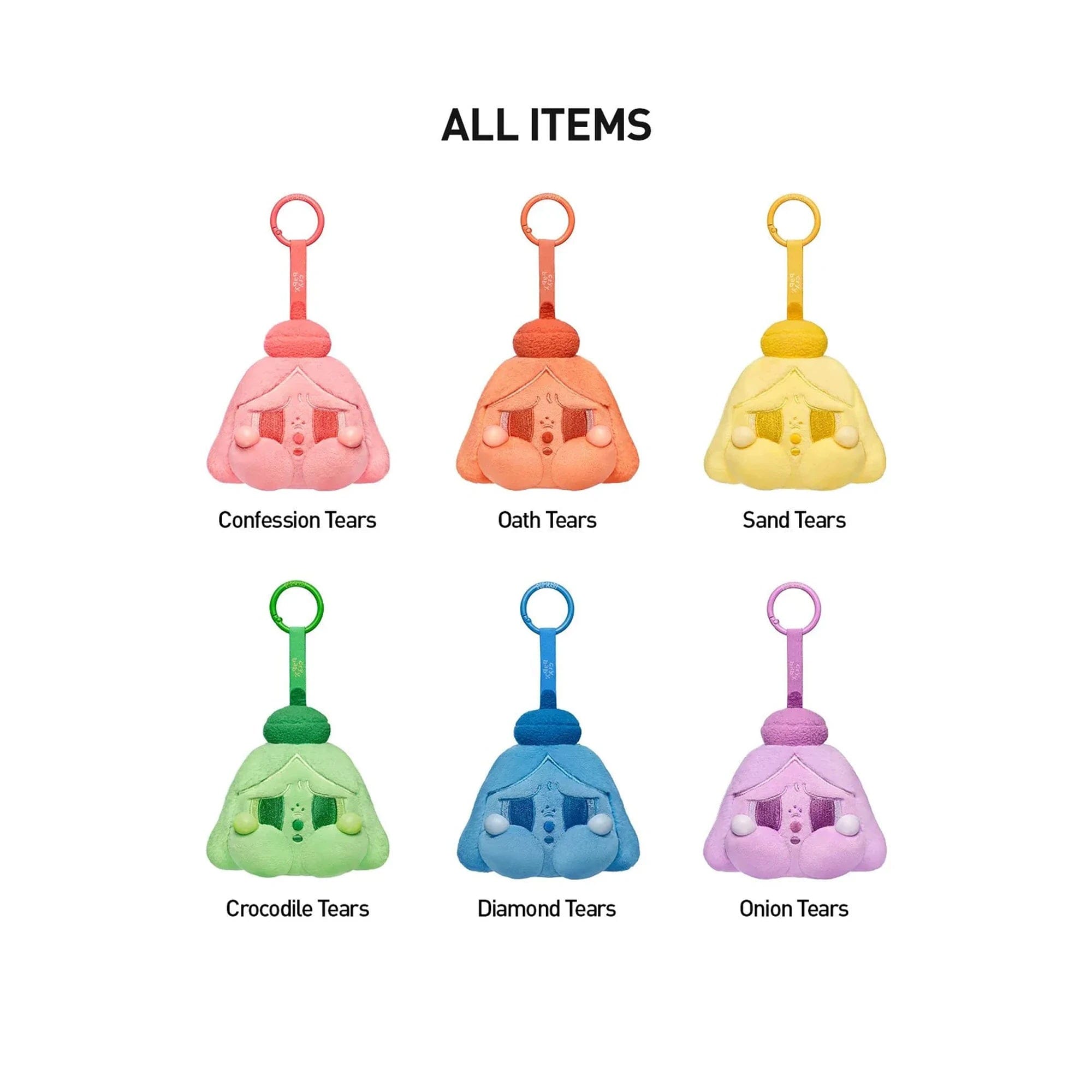 POP MART CRYBABY Tears Launch Project Series Plush Pendant Blind Box (6 Blind Boxes) (2026)