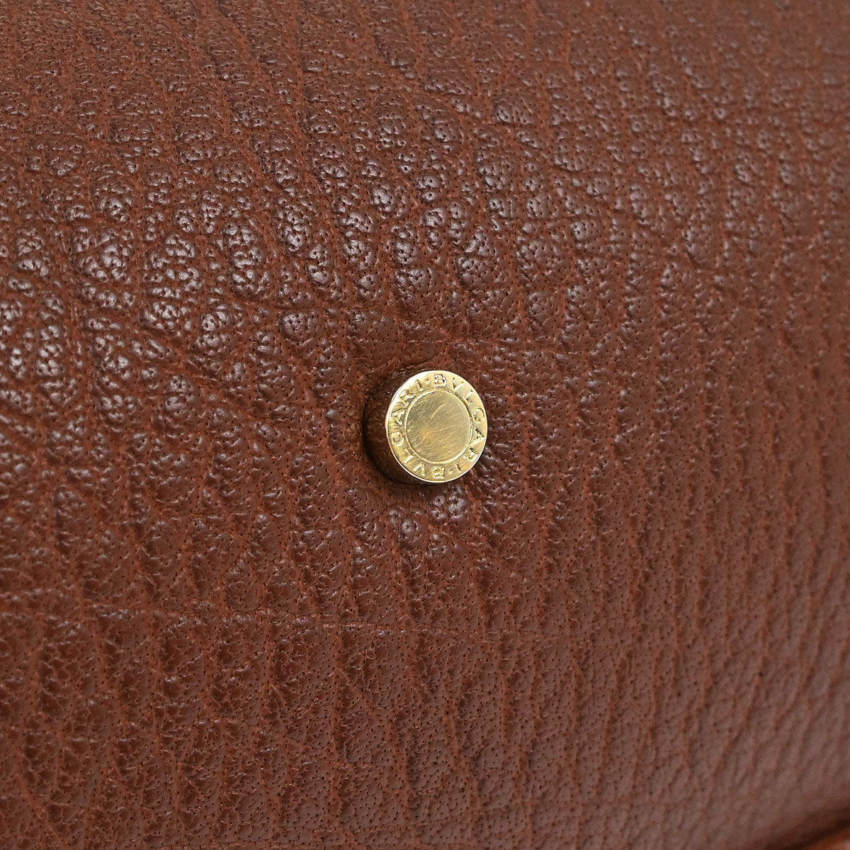 Other Brand Bvlgari Brown Leather 2way Shoulder Handbag