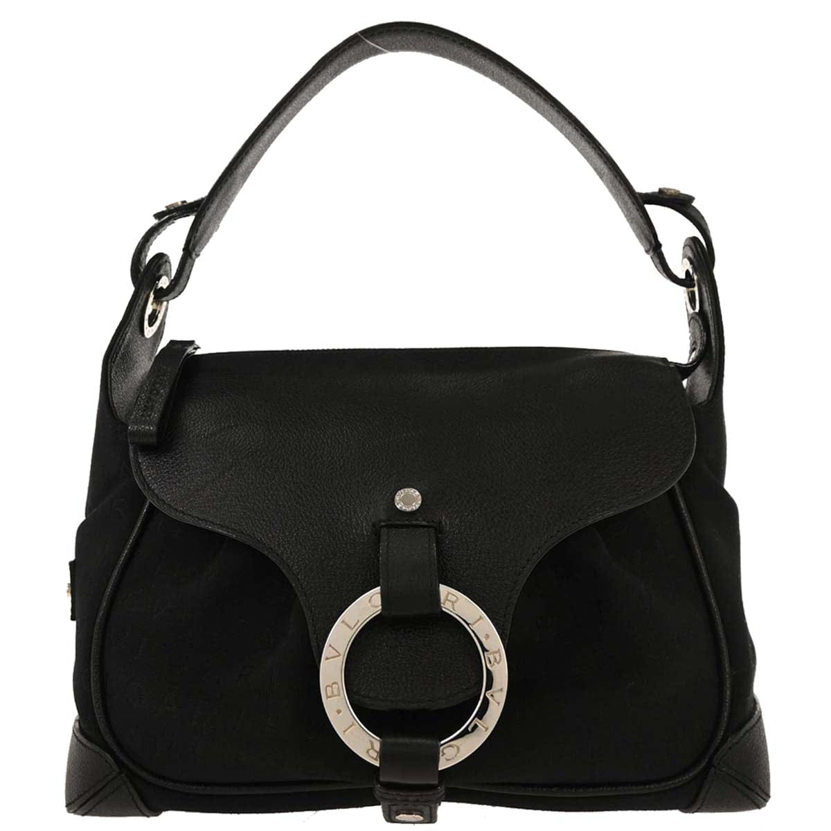 Other Brand Bvlgari Black Canvas Logomania Handbag