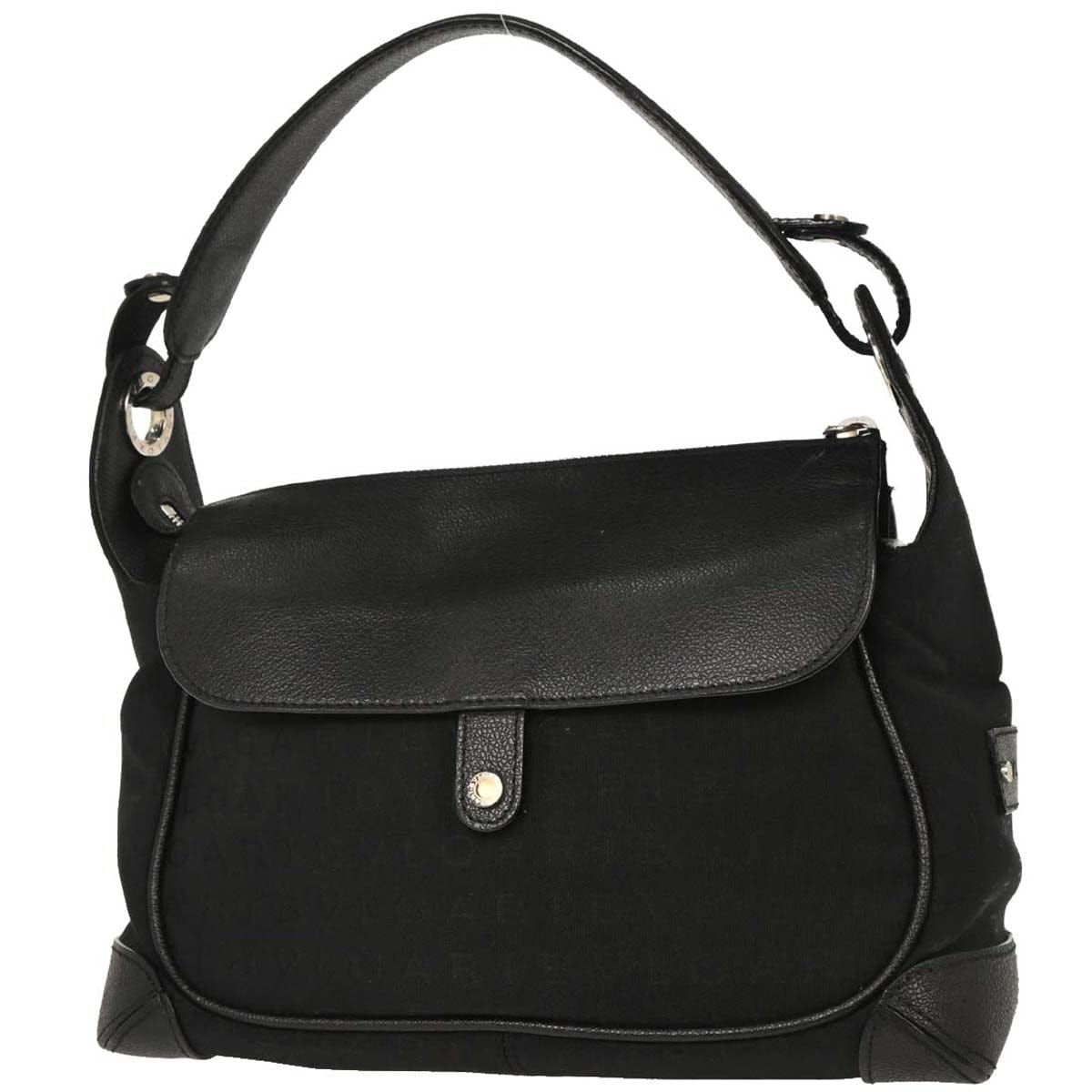 Other Brand Bvlgari Black Canvas Logomania Handbag