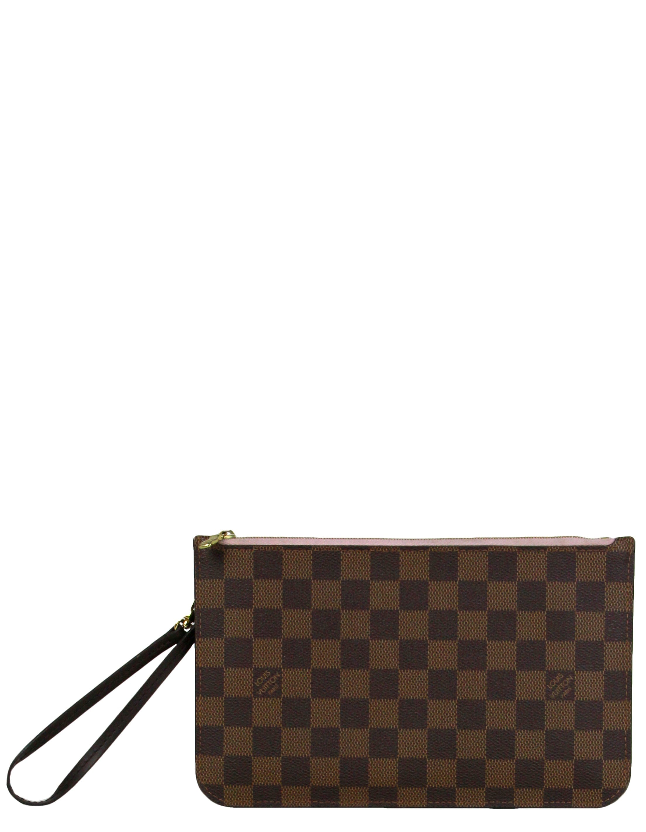 ASC Resale Louis Vuitton Damier Ebene Neverfull Pochette Wristlet Bag