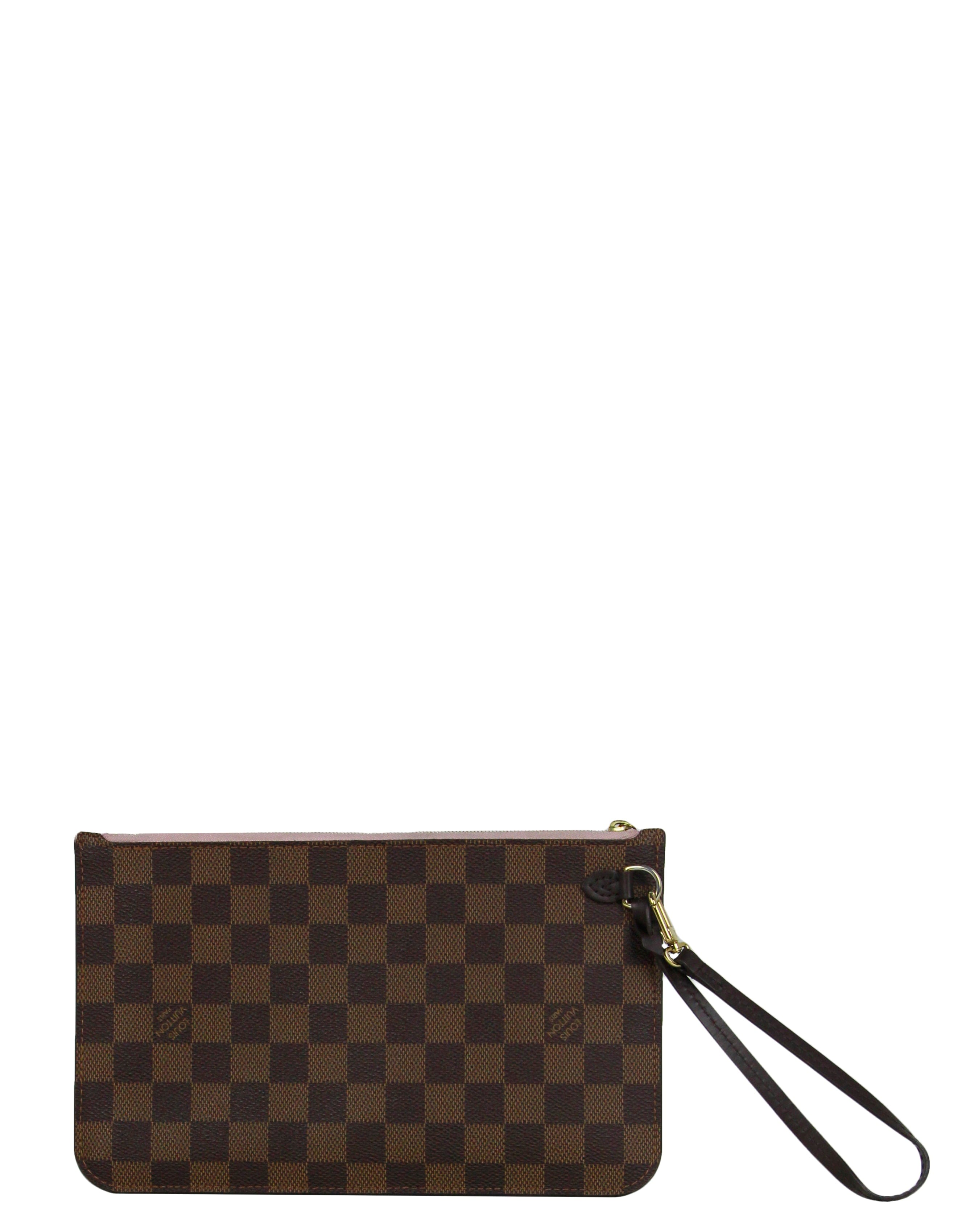 ASC Resale Louis Vuitton Damier Ebene Neverfull Pochette Wristlet Bag