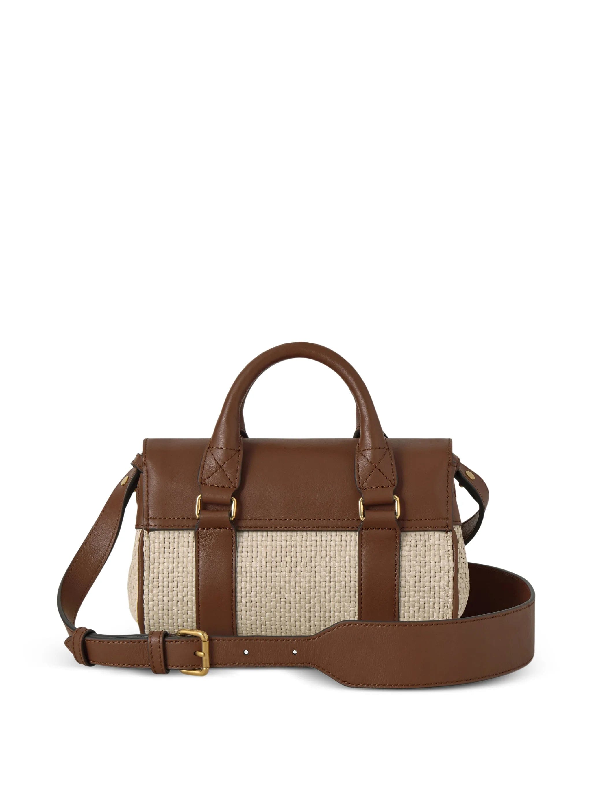 Mulberry Mini Bayswater raffia crossbody bag