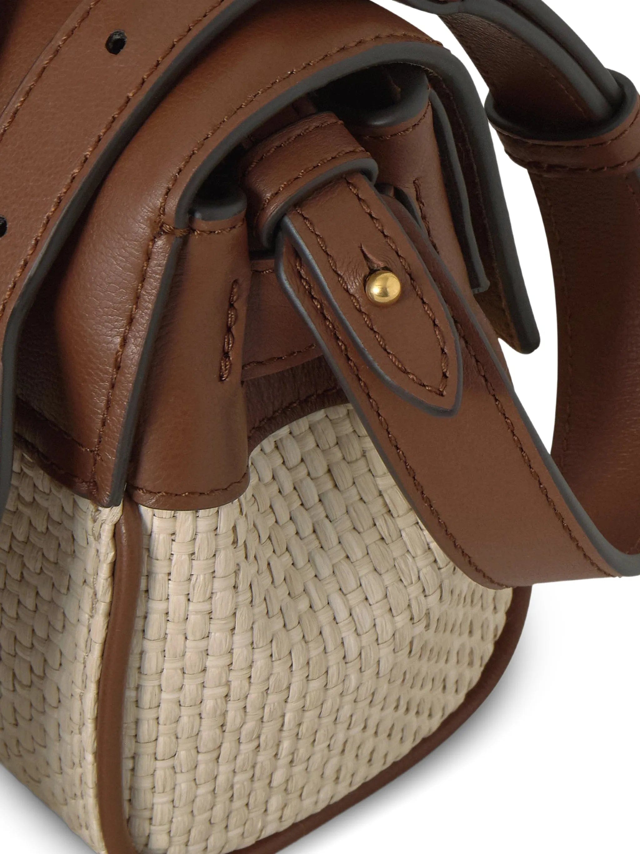 Mulberry Mini Bayswater raffia crossbody bag