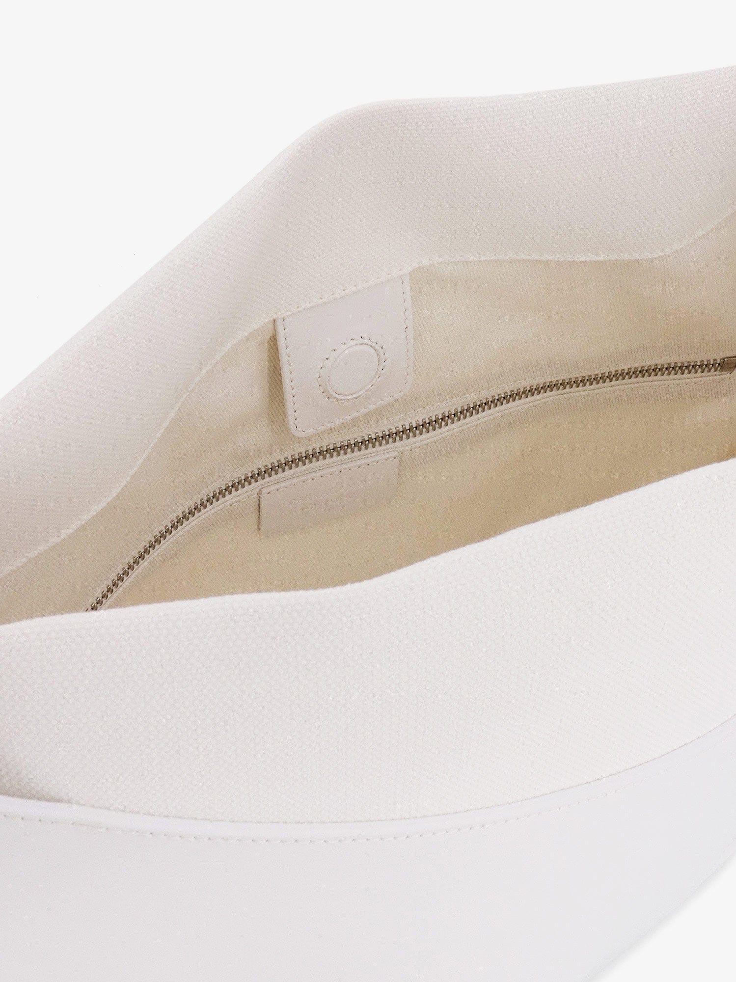 Ferragamo Shoulder bag in leather and canvas with cut - out details