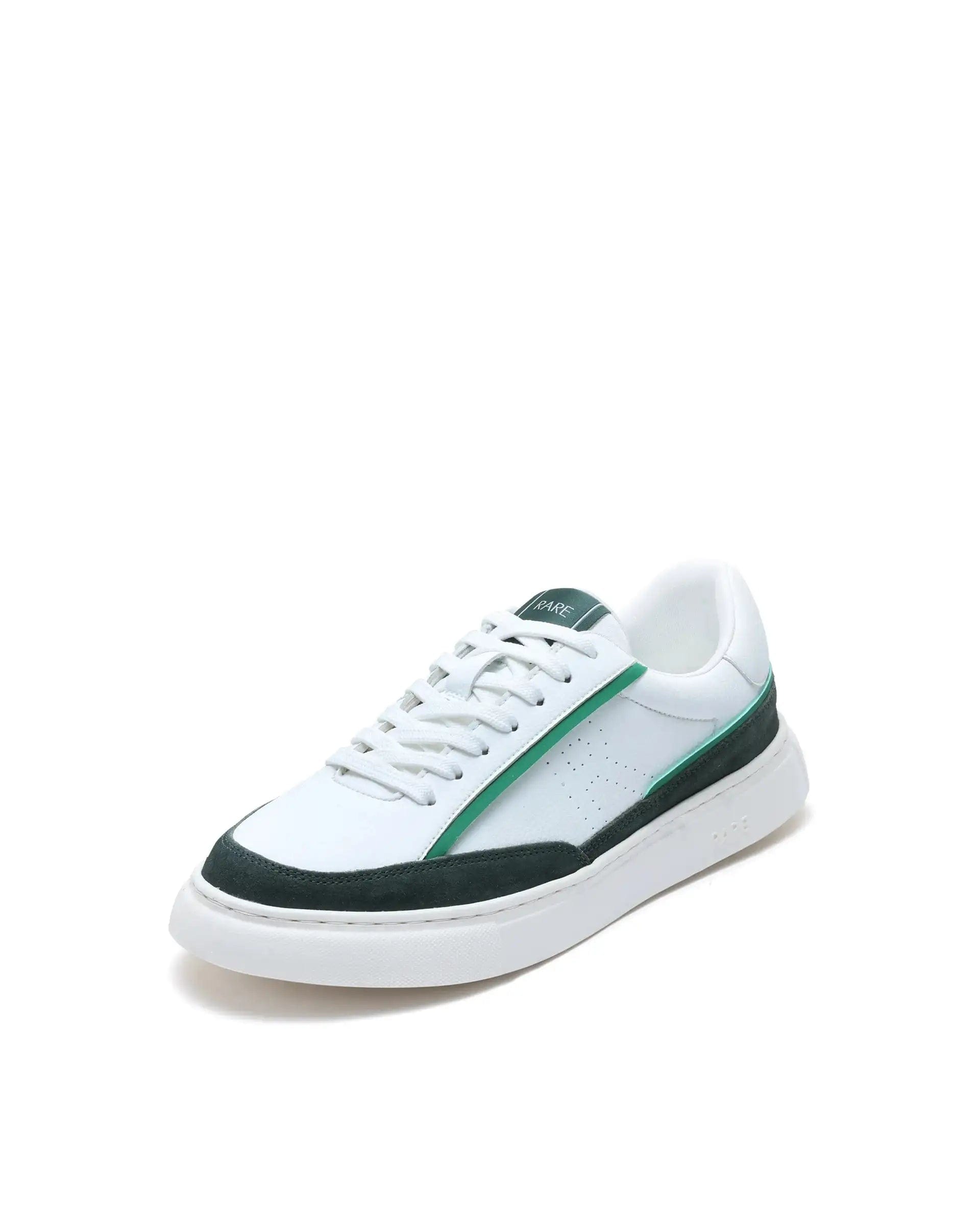RAREZ Rare Rabbit Men's Kennen Green Micro Fiber Causal Sneaker