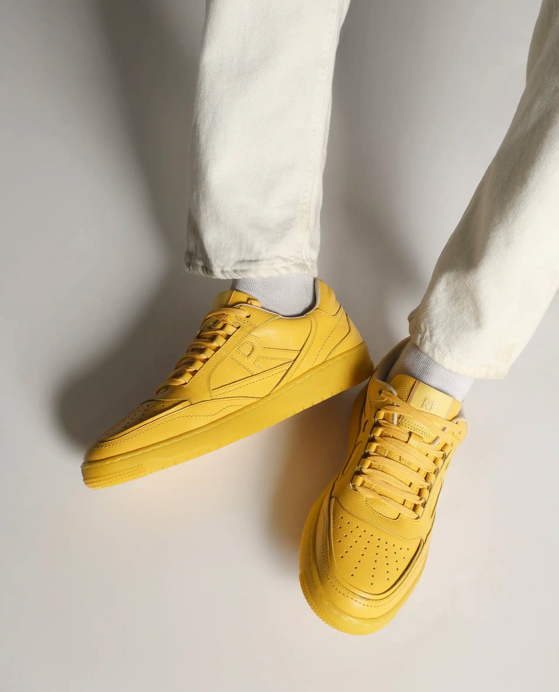 RAREZ Rare Rabbit Men's Inferno Lite Yellow Lace - Up Closure Sneaker