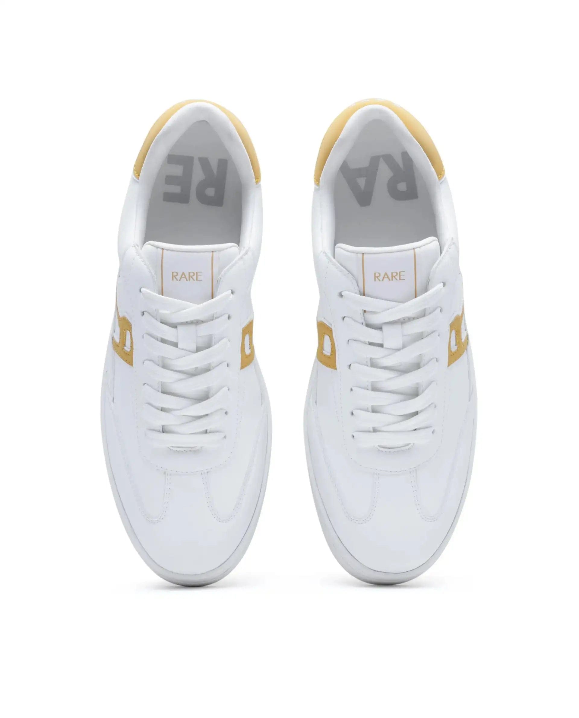 RAREZ Rare Rabbit Men's Athens Yellow Micro Leather Sneaker