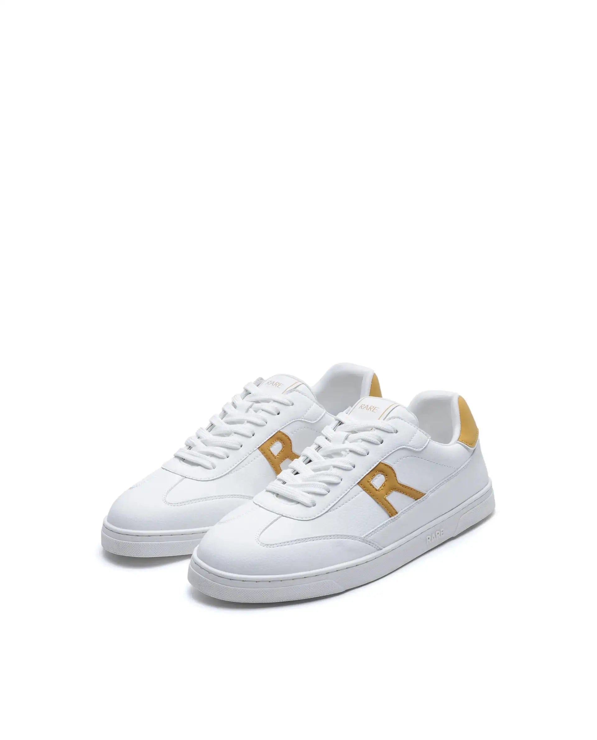 RAREZ Rare Rabbit Men's Athens Yellow Micro Leather Sneaker