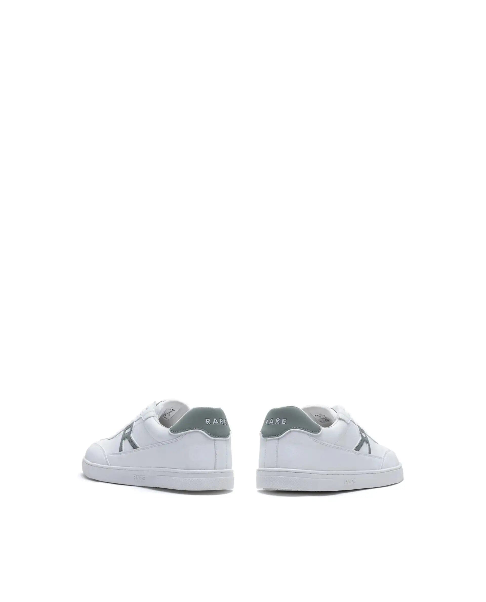 RAREZ Rare Rabbit Men's Athens White Micro Leather Sneaker