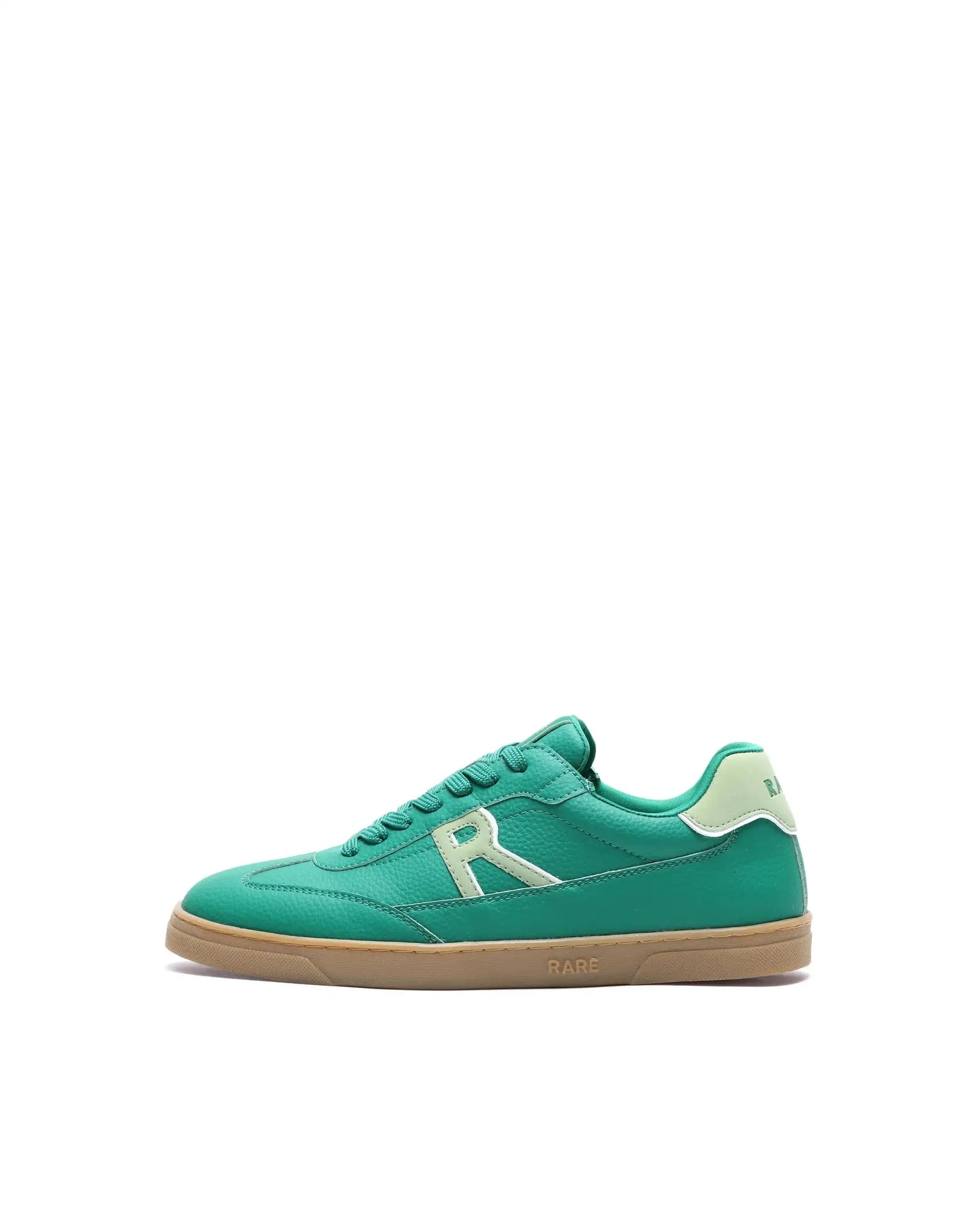 RAREZ Rare Rabbit Men's Athens Green Micro Leather Sneaker