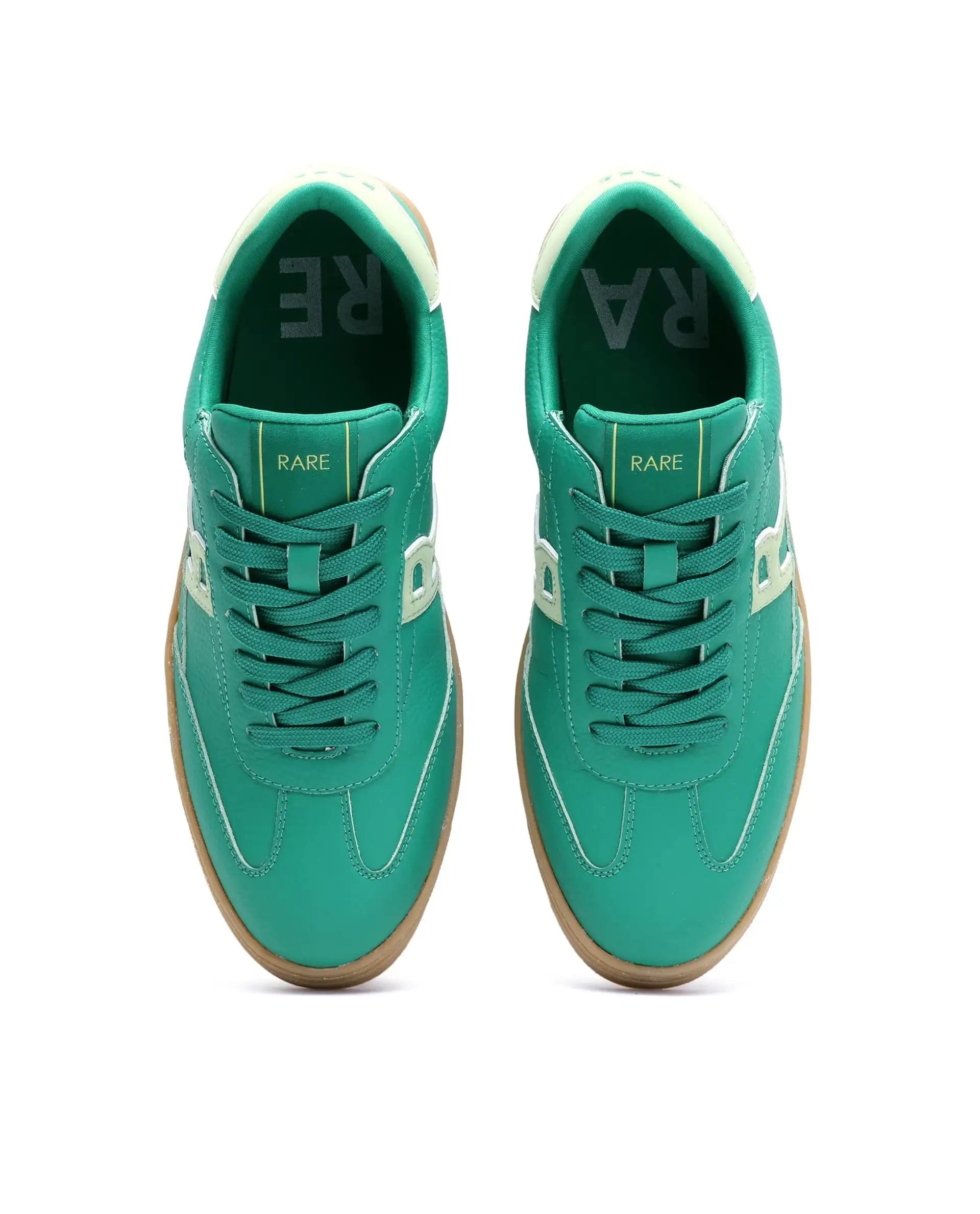 RAREZ Rare Rabbit Men's Athens Green Micro Leather Sneaker