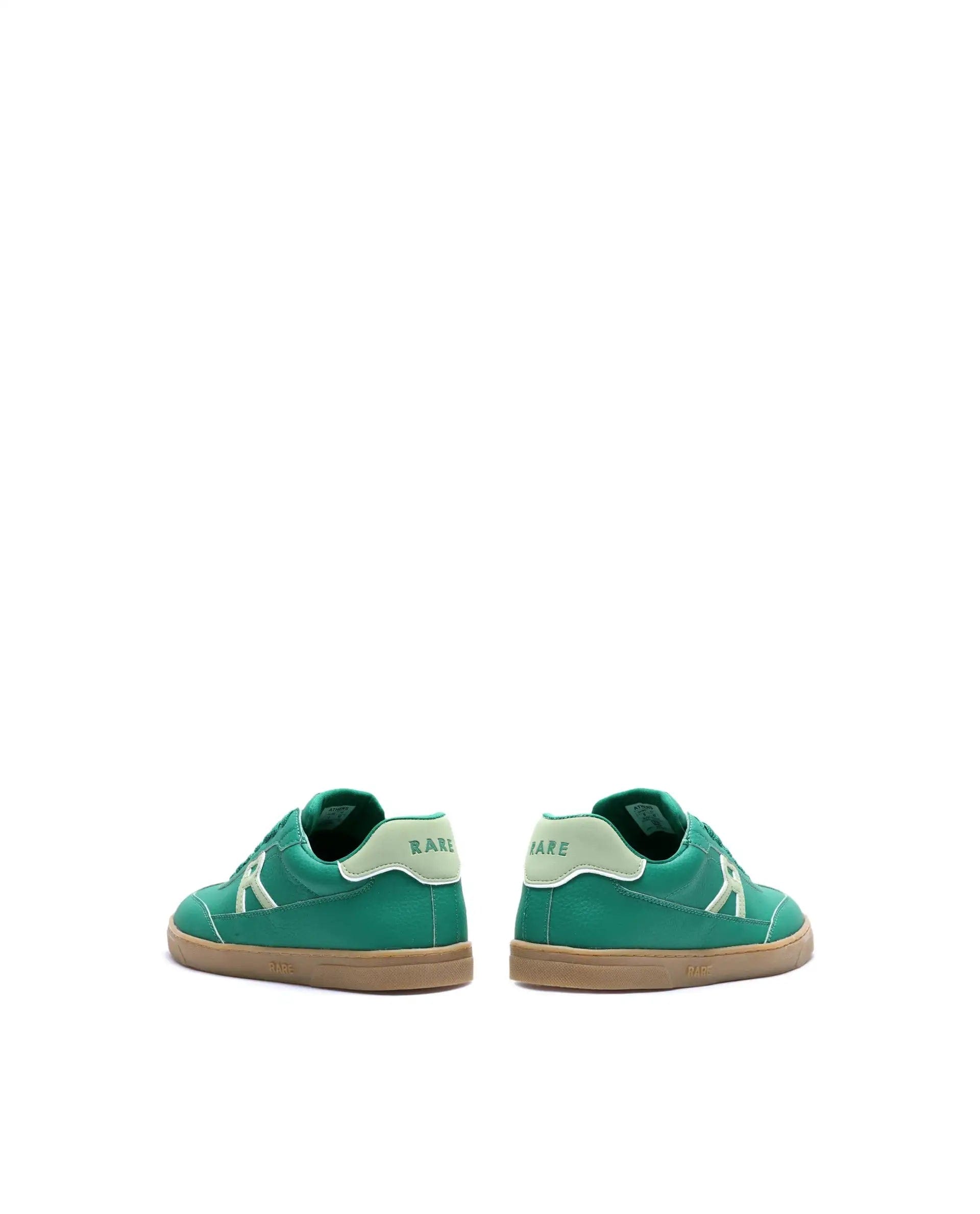 RAREZ Rare Rabbit Men's Athens Green Micro Leather Sneaker
