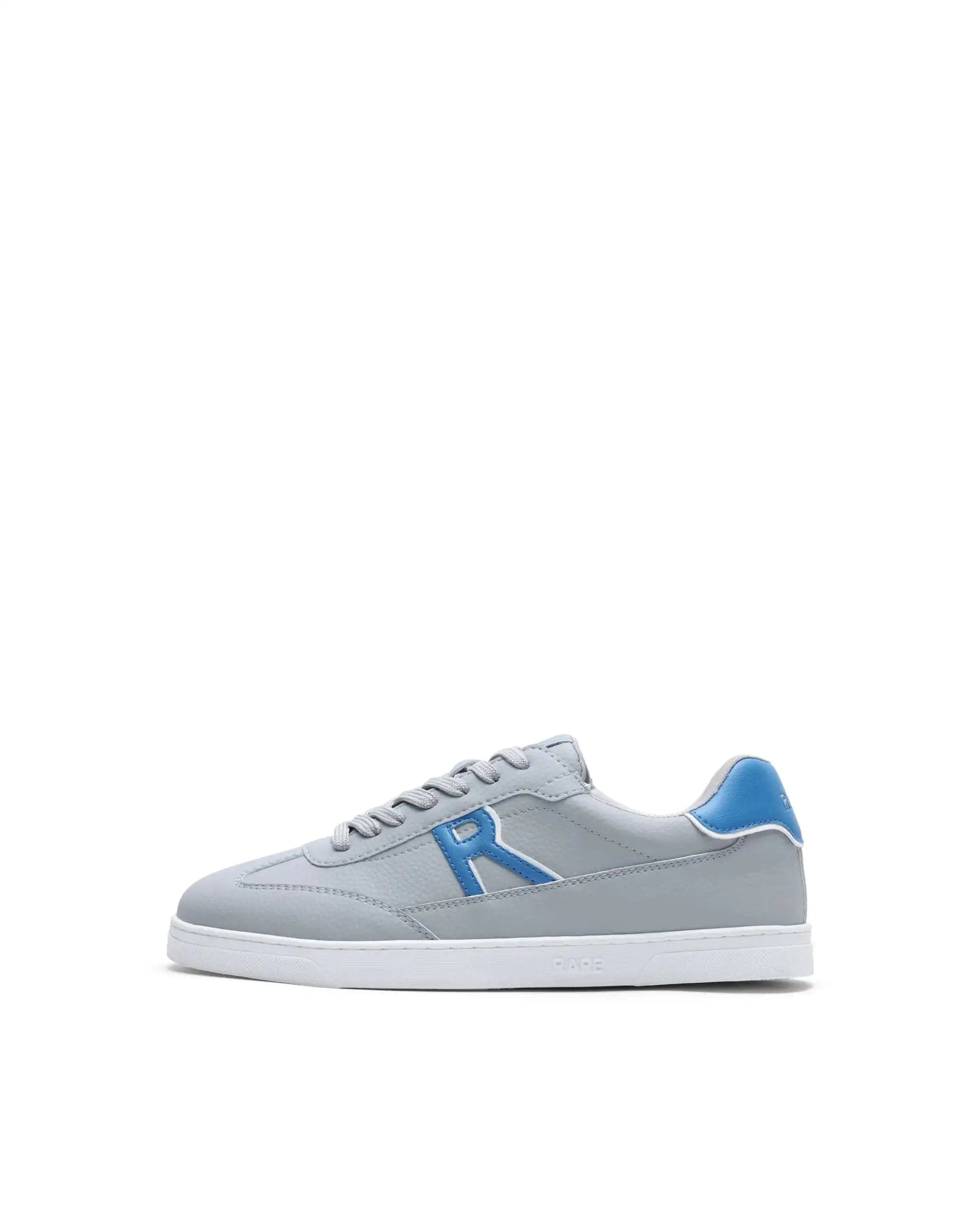 RAREZ Rare Rabbit Men's Athens Light Grey Micro Leather Sneaker