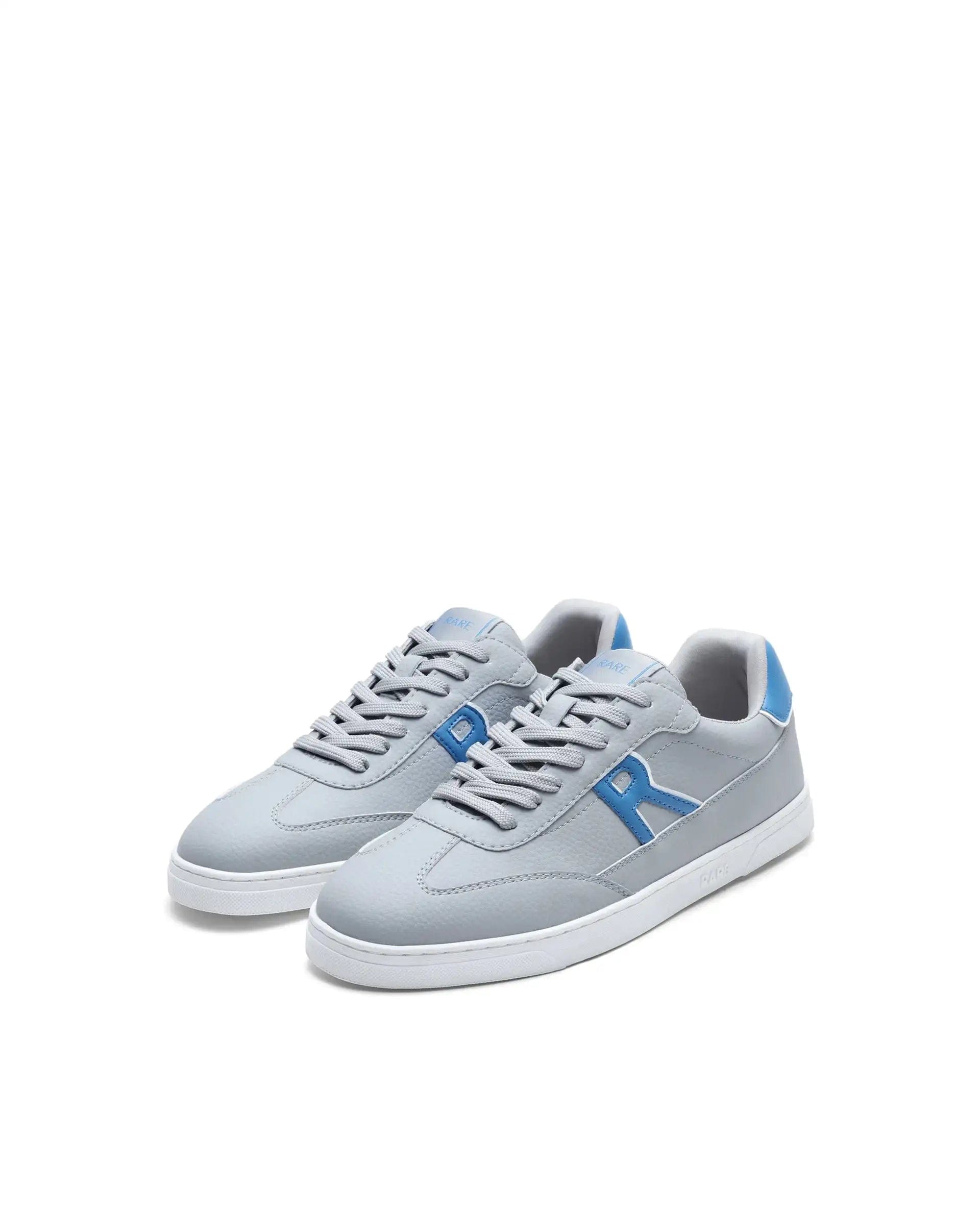 RAREZ Rare Rabbit Men's Athens Light Grey Micro Leather Sneaker