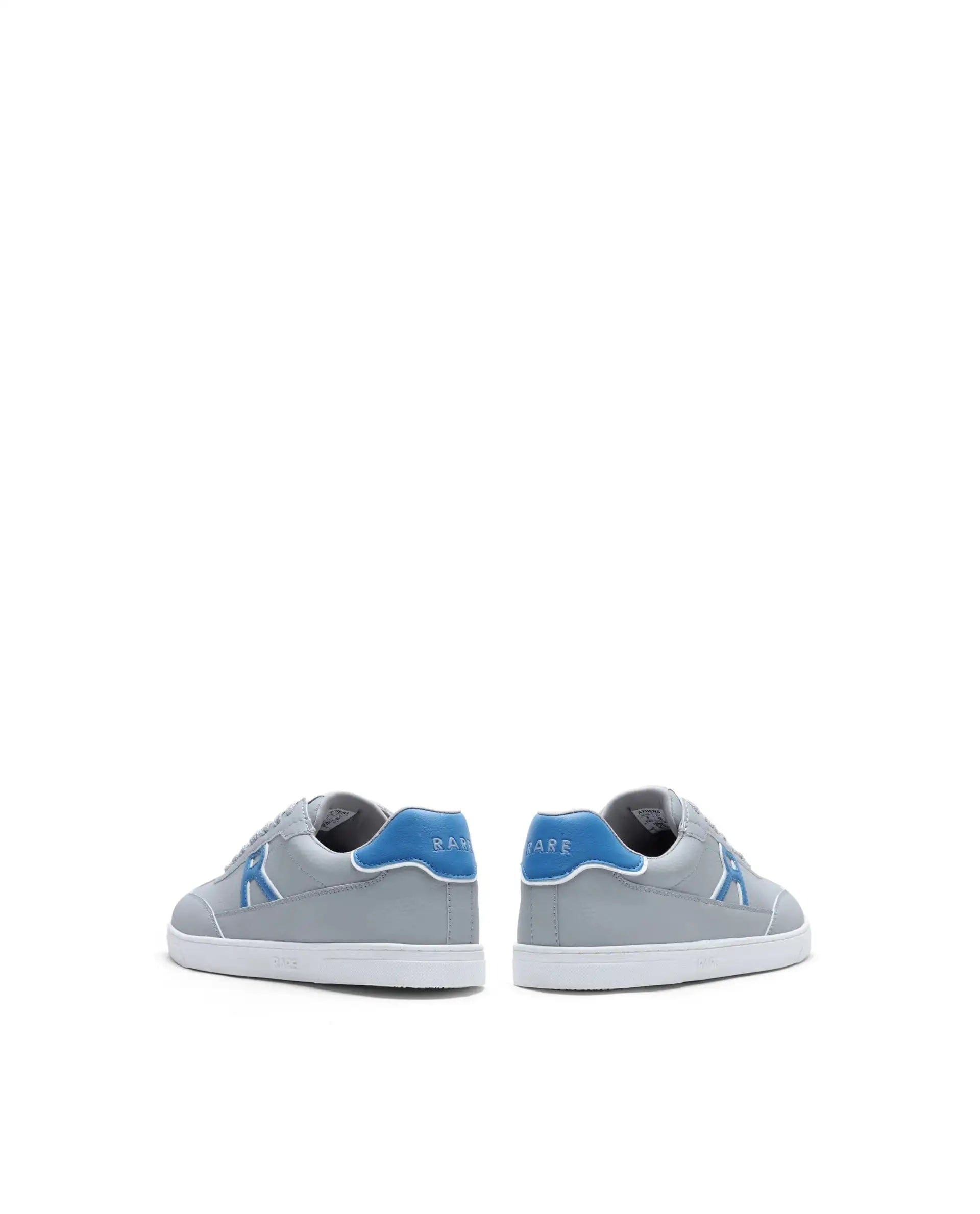 RAREZ Rare Rabbit Men's Athens Light Grey Micro Leather Sneaker