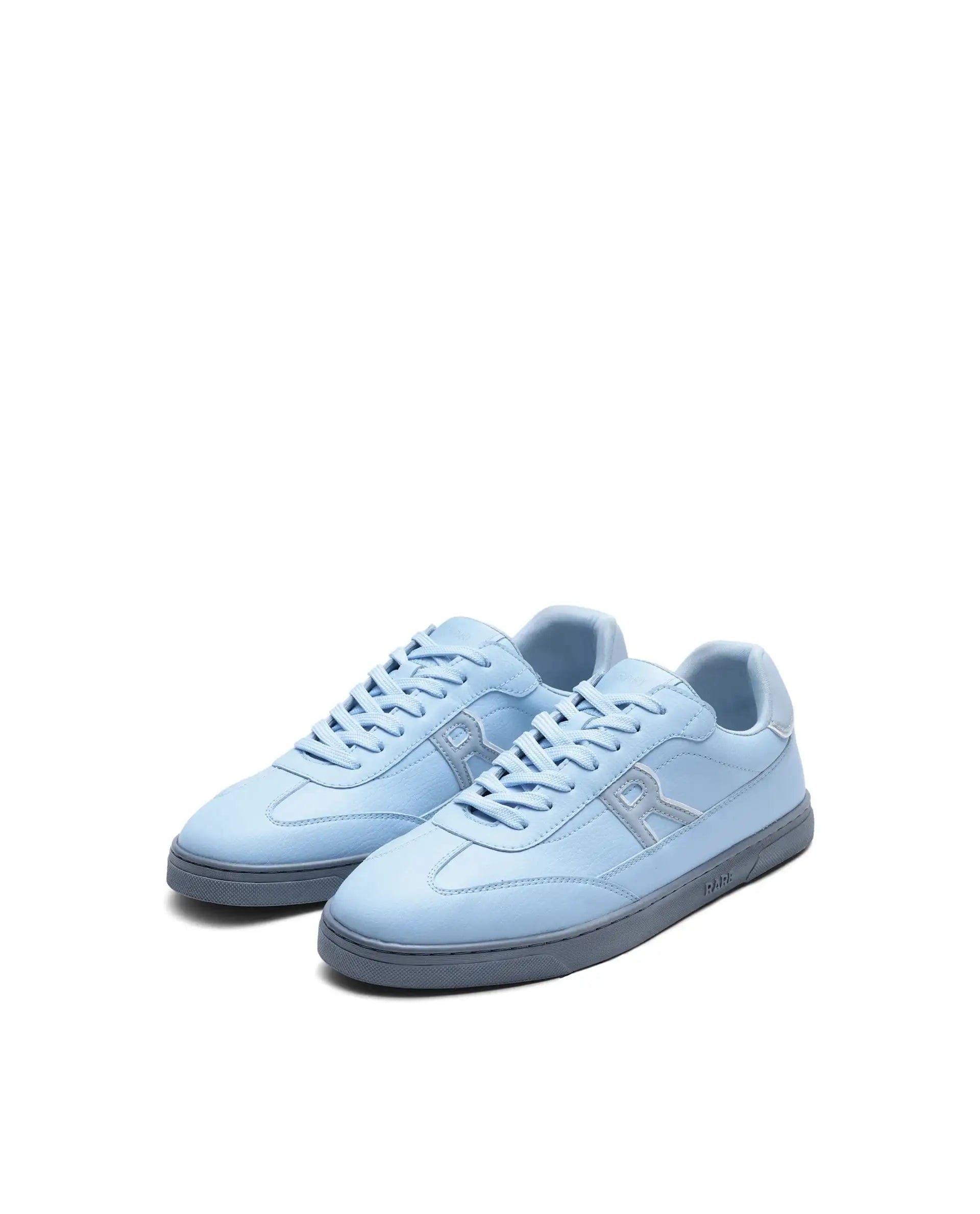 RAREZ Rare Rabbit Men's Athens Ice Blue Micro Leather Sneaker