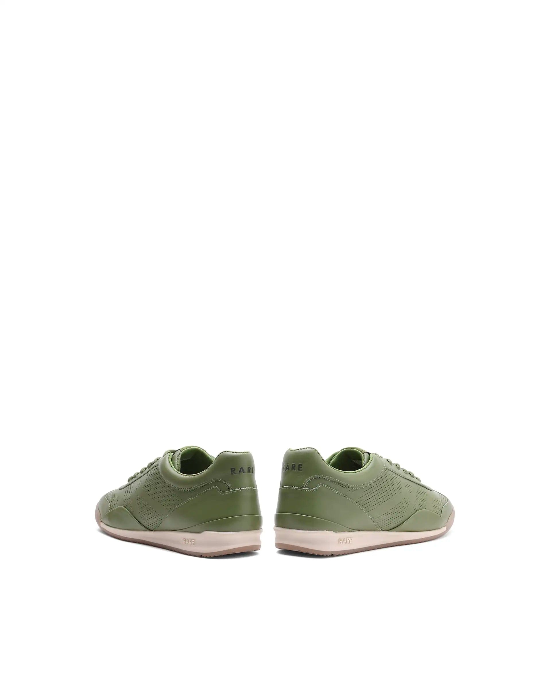 RAREZ Rare Rabbit Men's Cryon Matcha Leather Sneaker