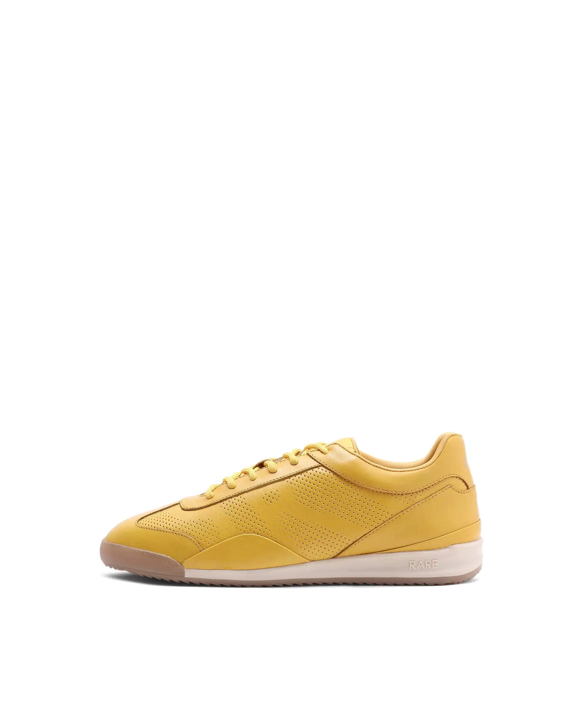 RAREZ Rare Rabbit Men's Cryon Yellow Leather Sneaker