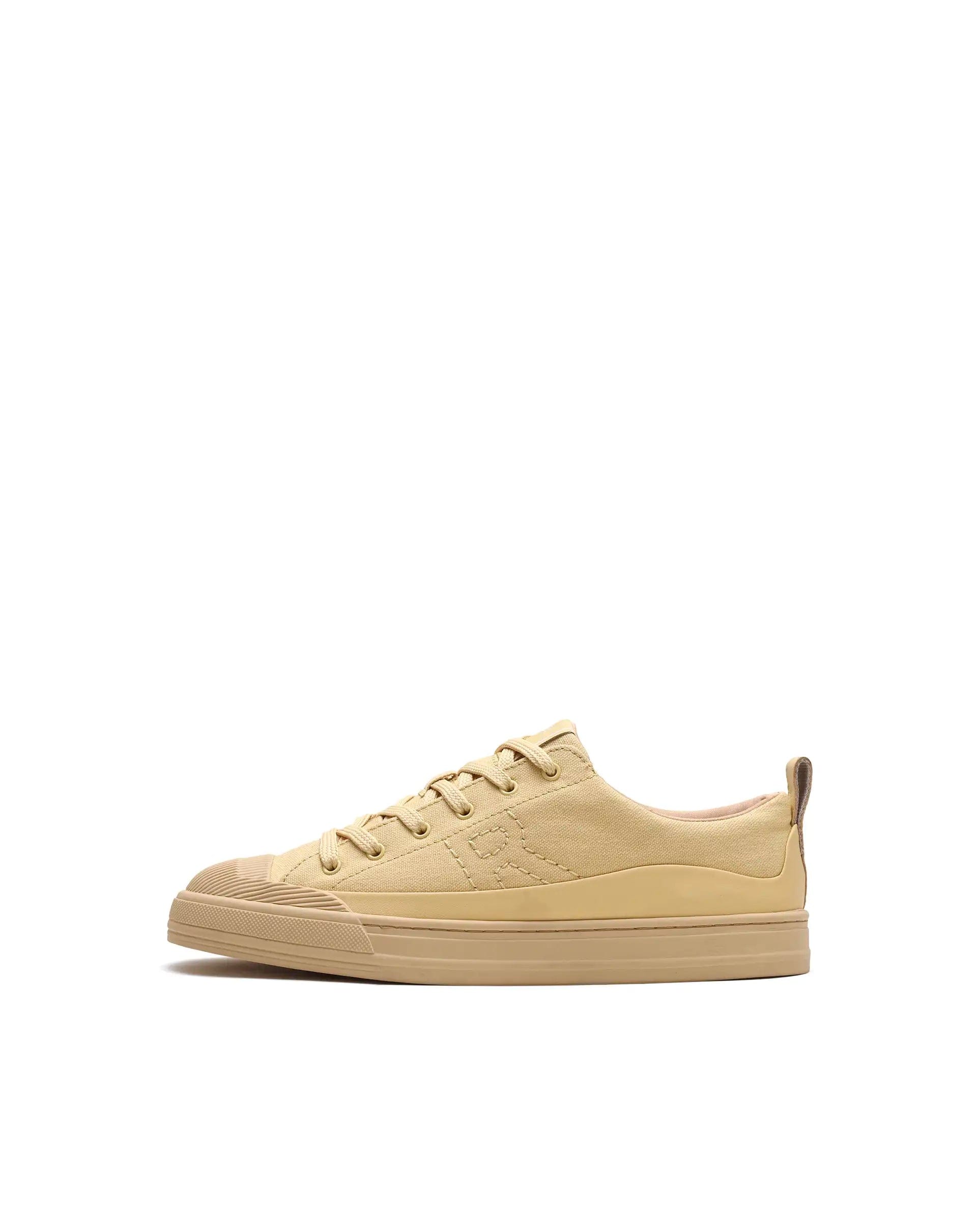 RAREZ Rare Rabbit Men's Sauron Wave 60 Light Yellow Micro Leather Sneaker