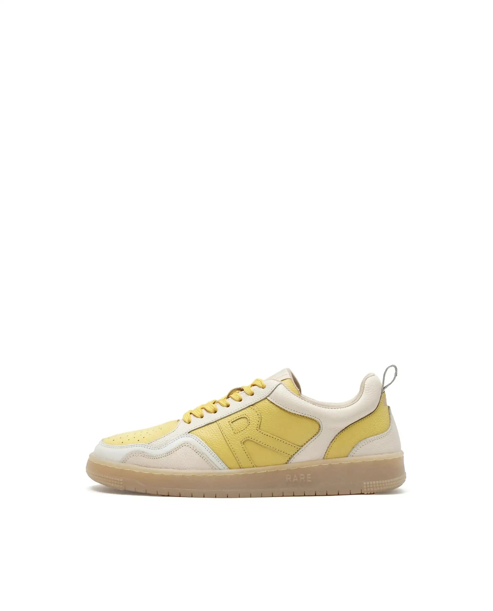 RAREZ Rare Rabbit Men Edamon Yellow Leather Lace - Up Sneaker