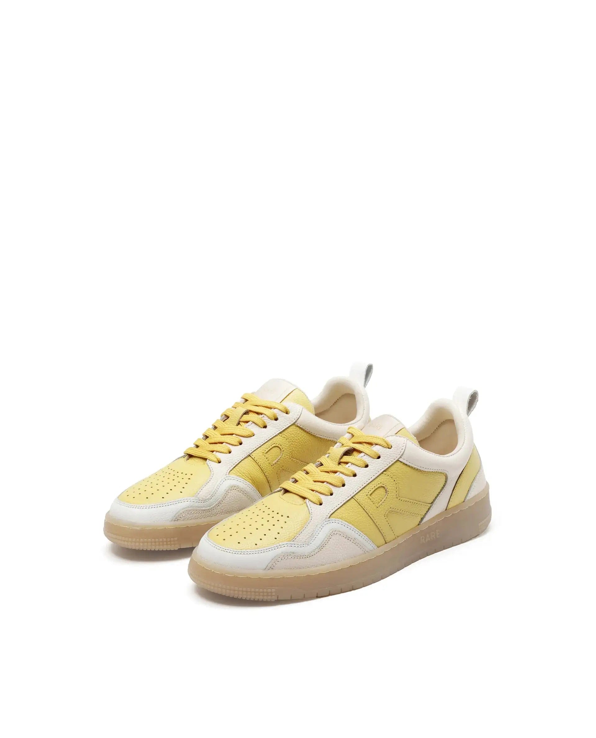 RAREZ Rare Rabbit Men Edamon Yellow Leather Lace - Up Sneaker