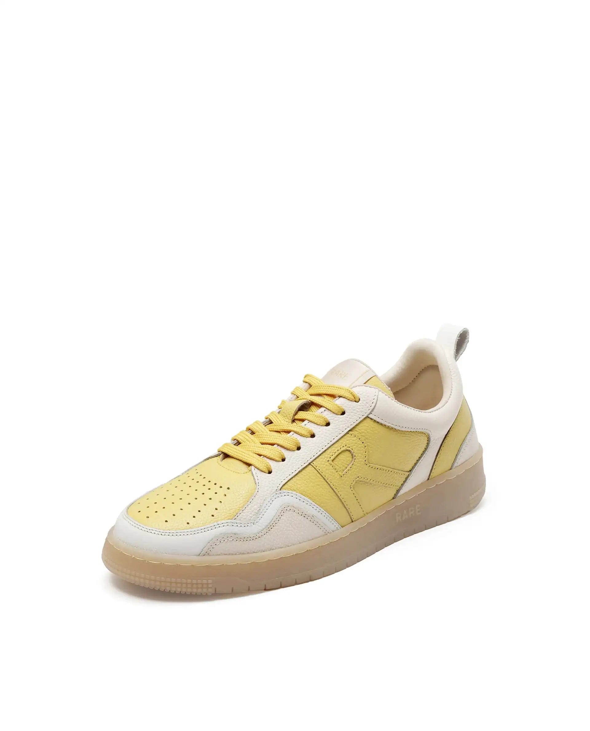 RAREZ Rare Rabbit Men Edamon Yellow Leather Lace - Up Sneaker