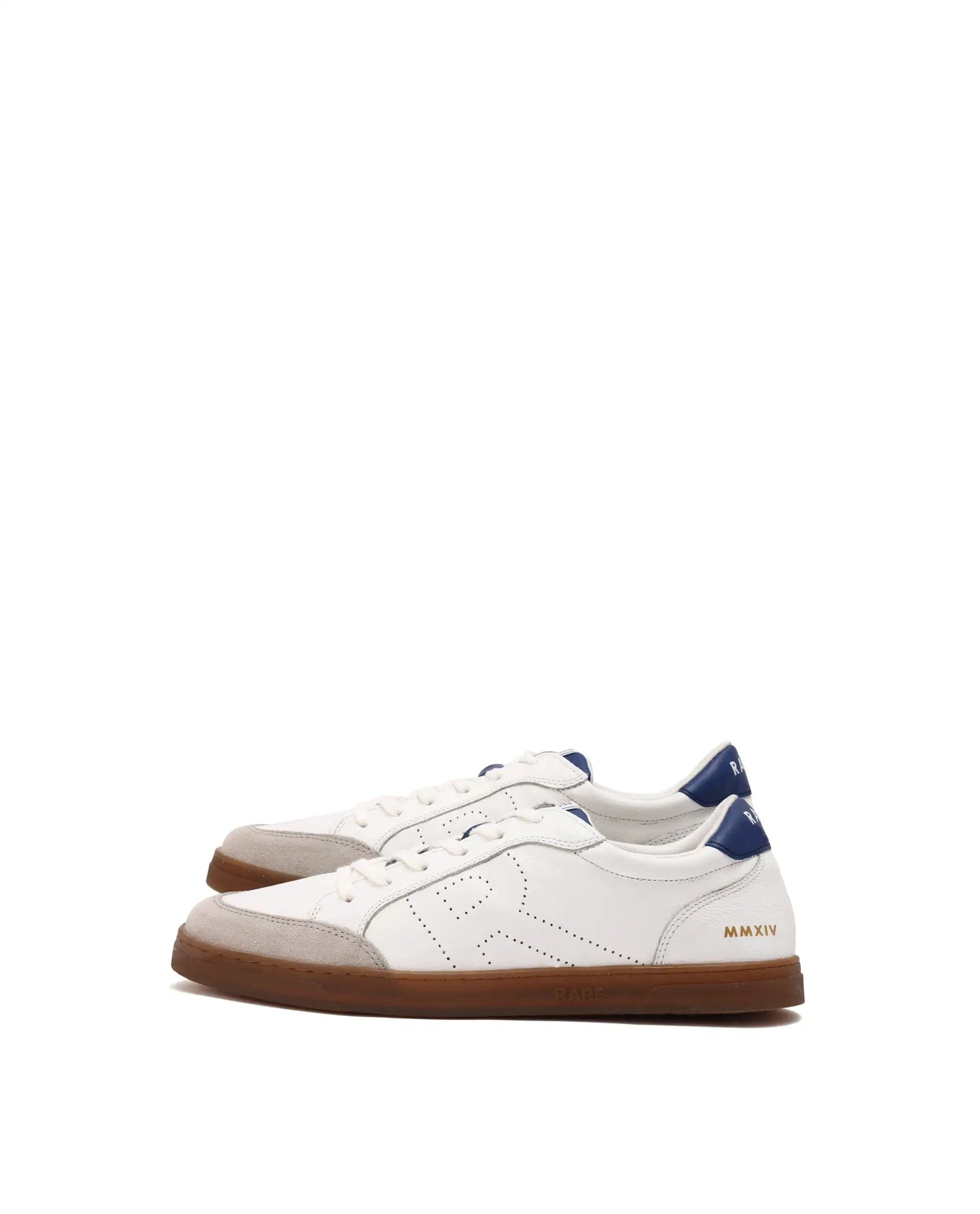 RAREZ Rare Rabbit Mens Rocco Blue Round Toe Low Top Perforated Lace - Up Sneaker Shoes