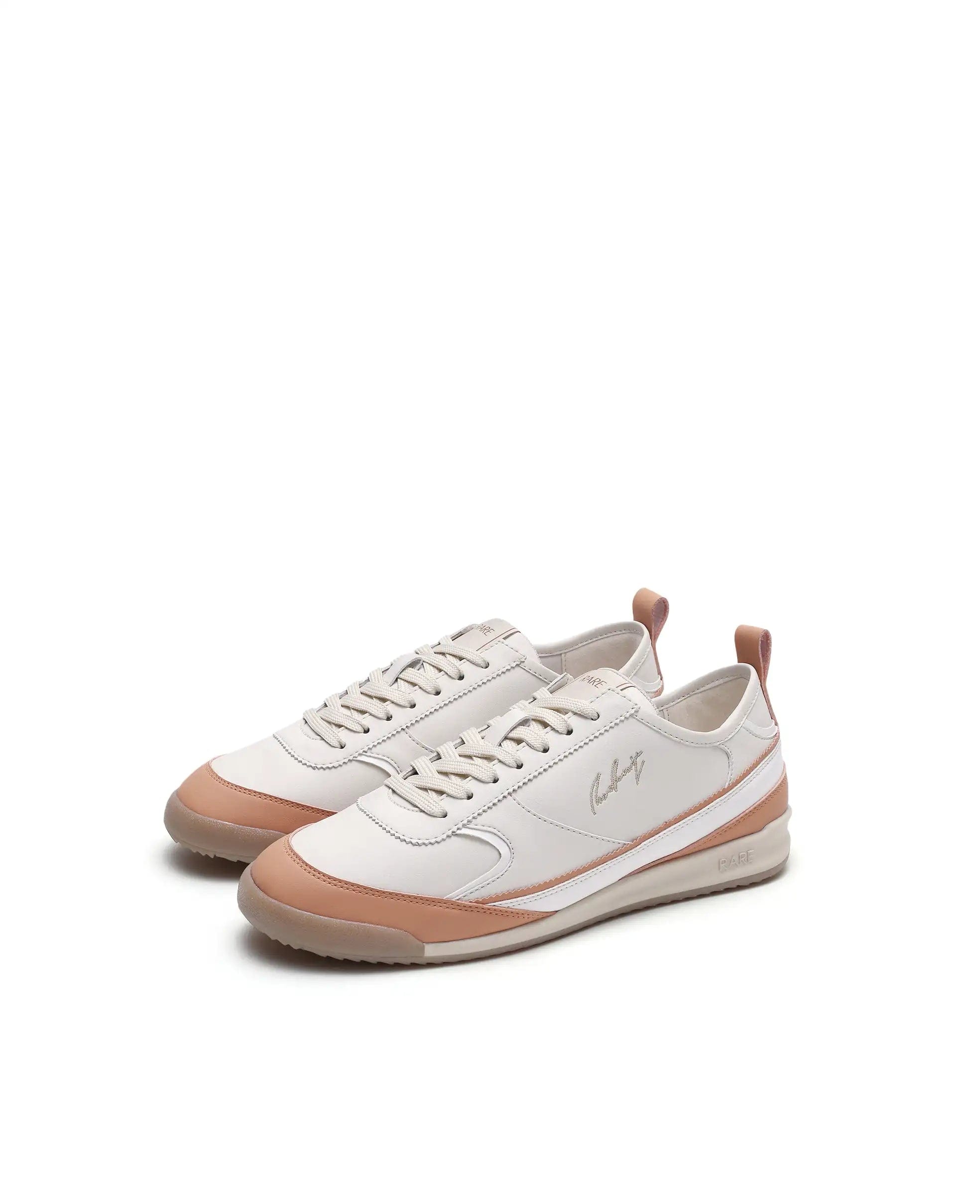 RAREZ Rare Rabbit Men's Omex Orange Micro Fiber Sneaker