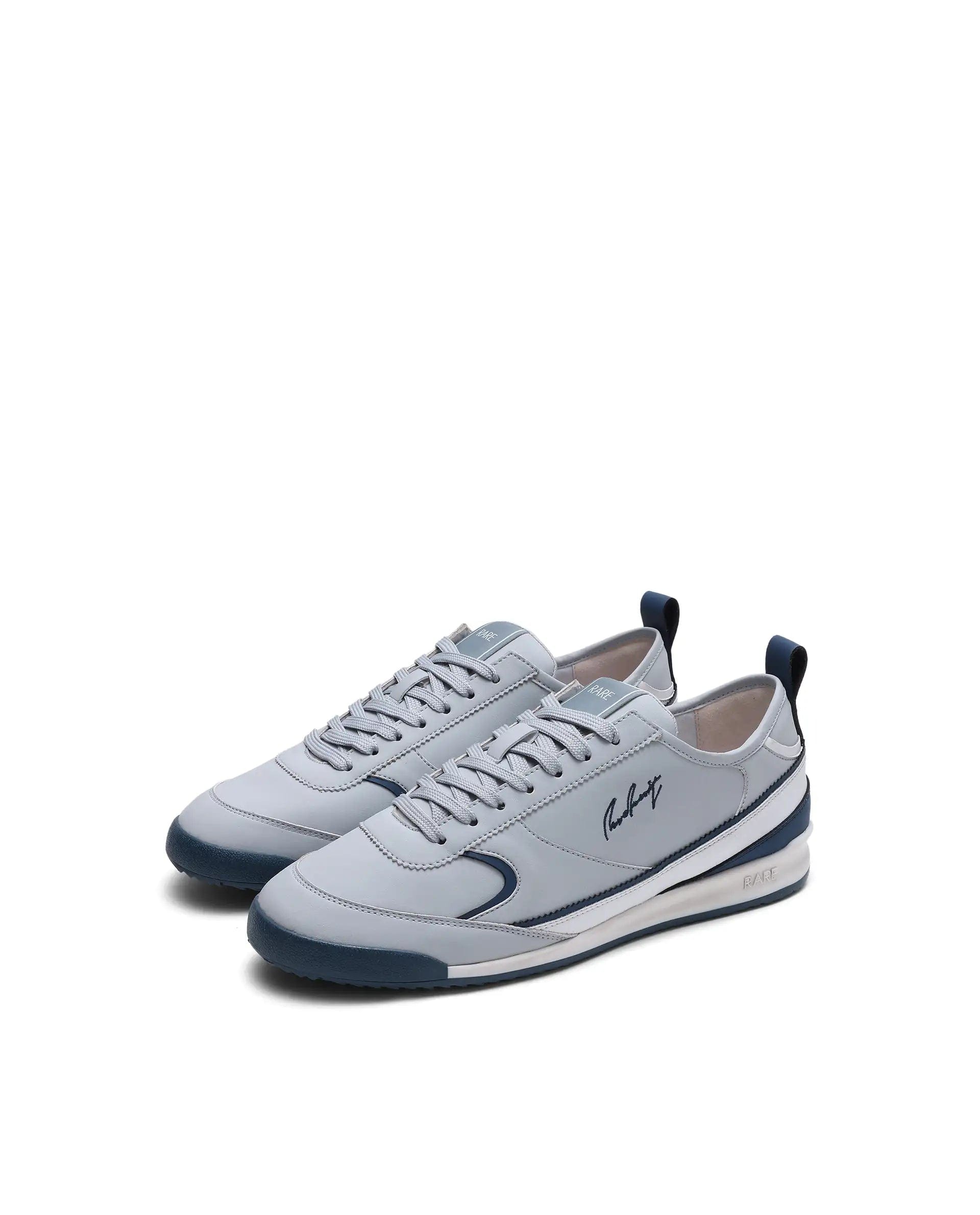 RAREZ Rare Rabbit Men's Omex Light Grey Micro Fiber Sneaker