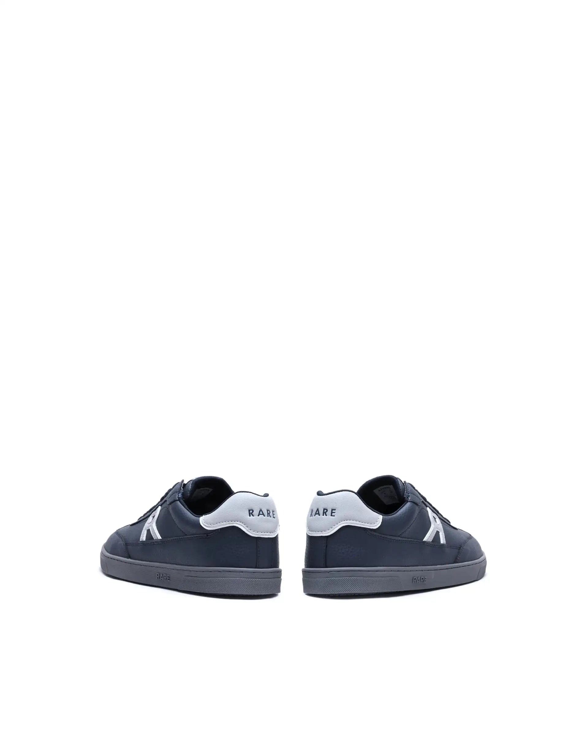 RAREZ Rare Rabbit Men's Athens Dark Navy Micro Leather Sneaker