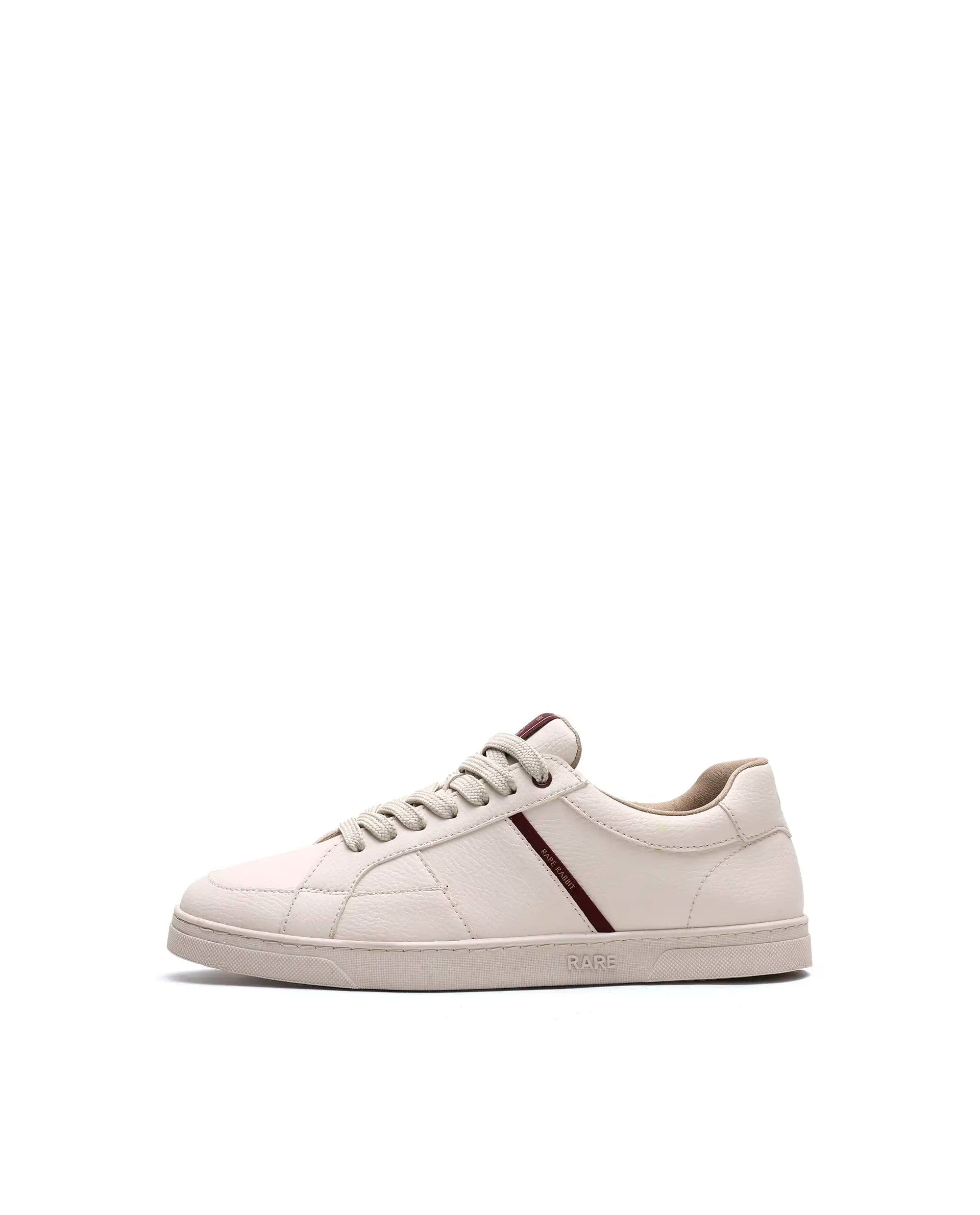 RAREZ Rare Rabbit Men's Lunar Light Beige Micro Fiber Leather Sneaker