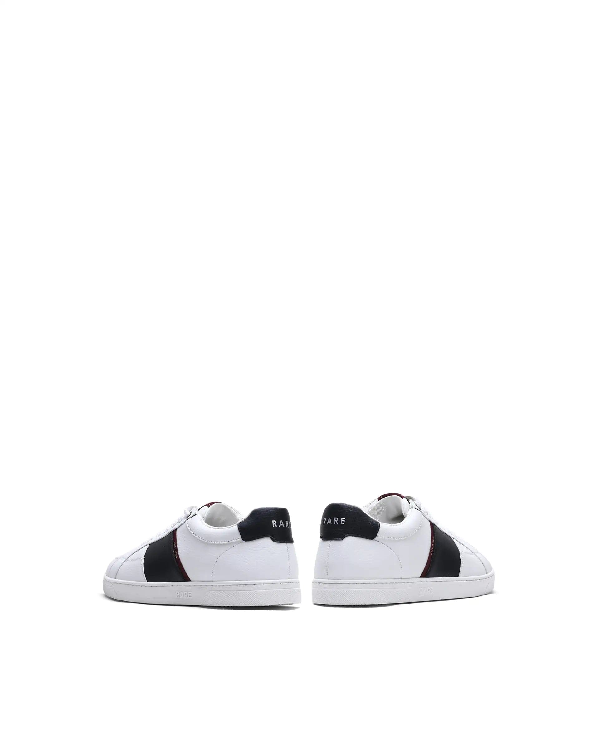 RAREZ Rare Rabbit Men's Lunar White Micro Fiber Leather Sneaker